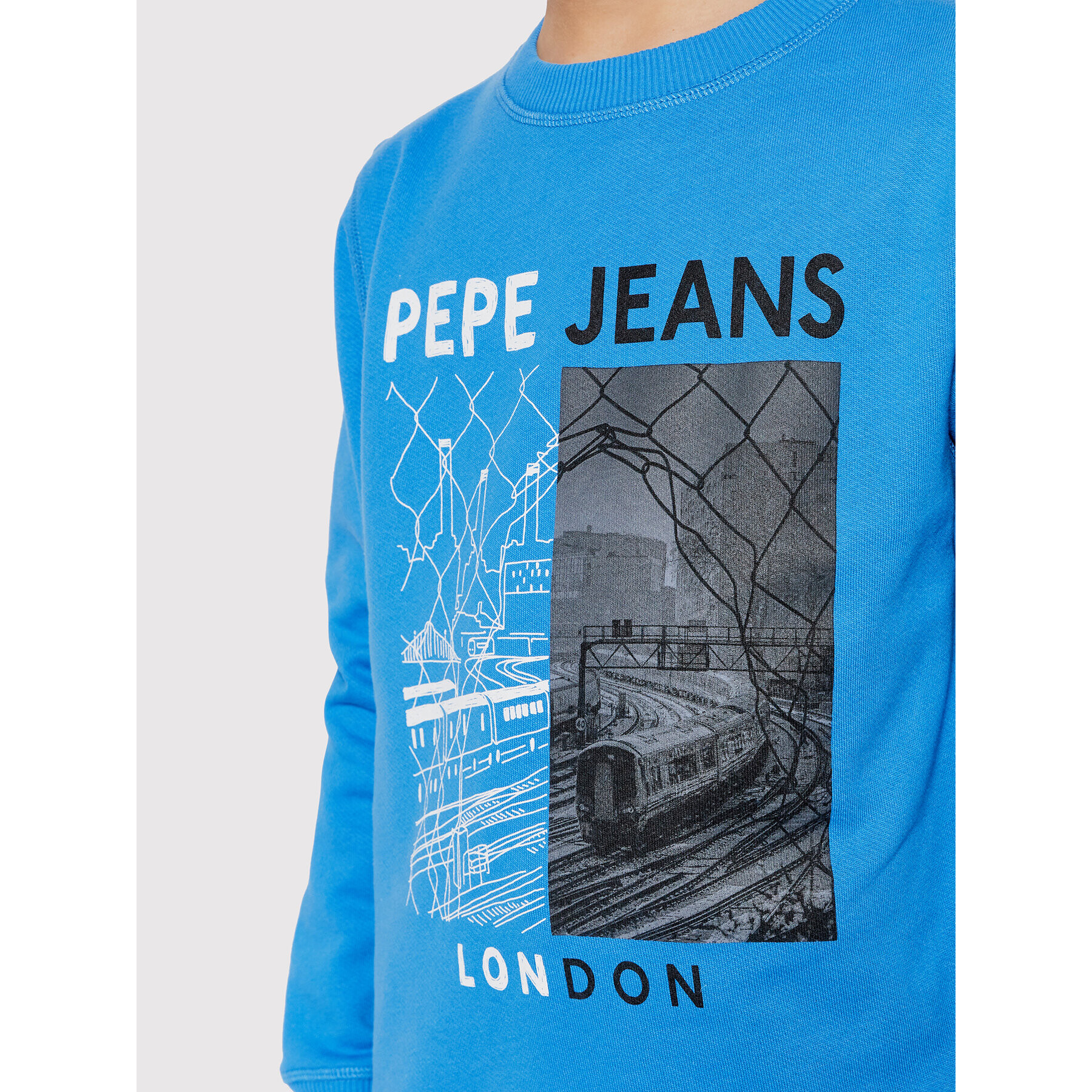 Pepe Jeans Bluză Jonas PB581357 Albastru Regular Fit - Pled.ro