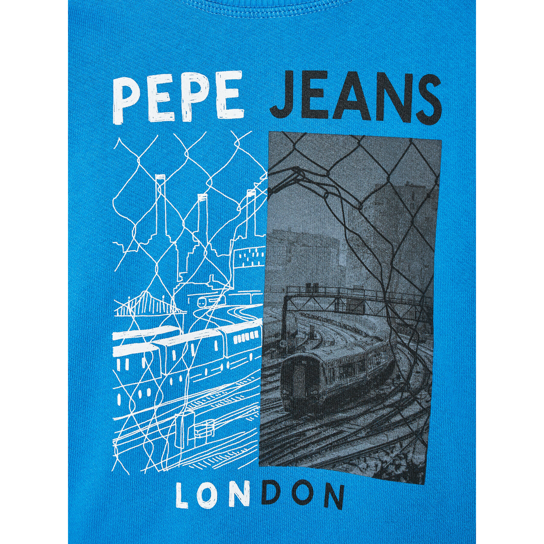 Pepe Jeans Bluză Jonas PB581357 Albastru Regular Fit - Pled.ro