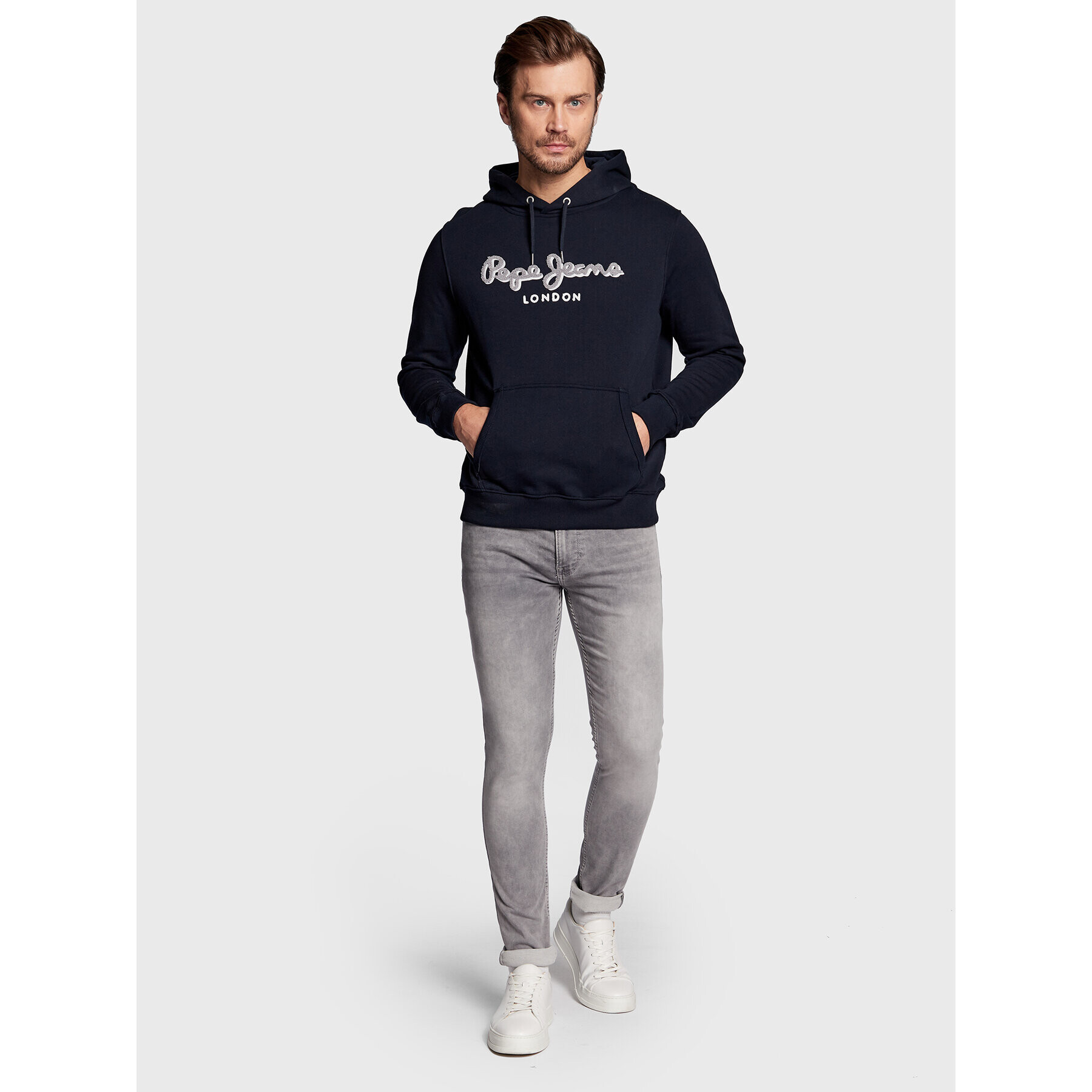 Pepe Jeans Bluză Lamont PM582243 Bleumarin Regular Fit - Pled.ro