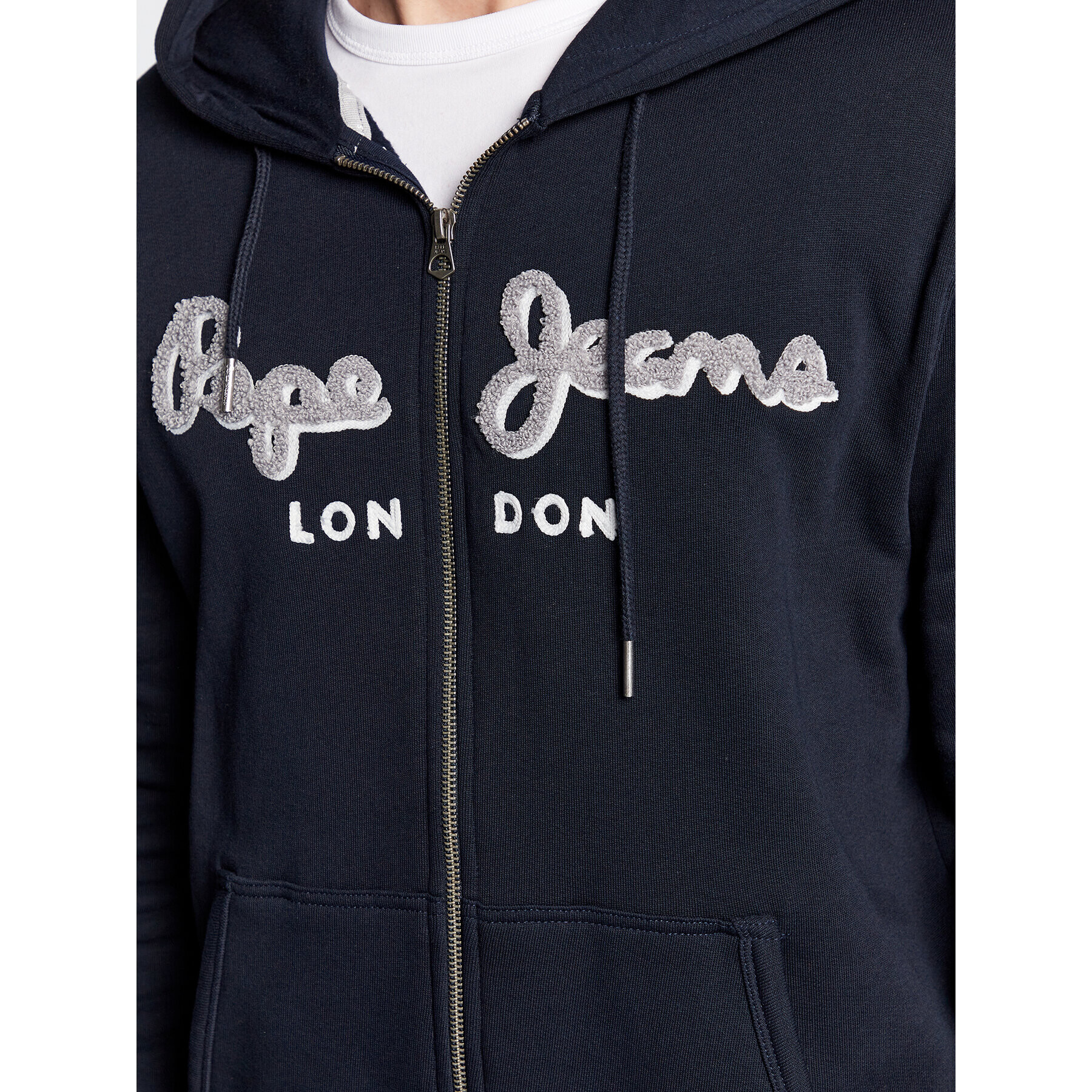 Pepe Jeans Bluză Lamont PM582244 Bleumarin Regular Fit - Pled.ro