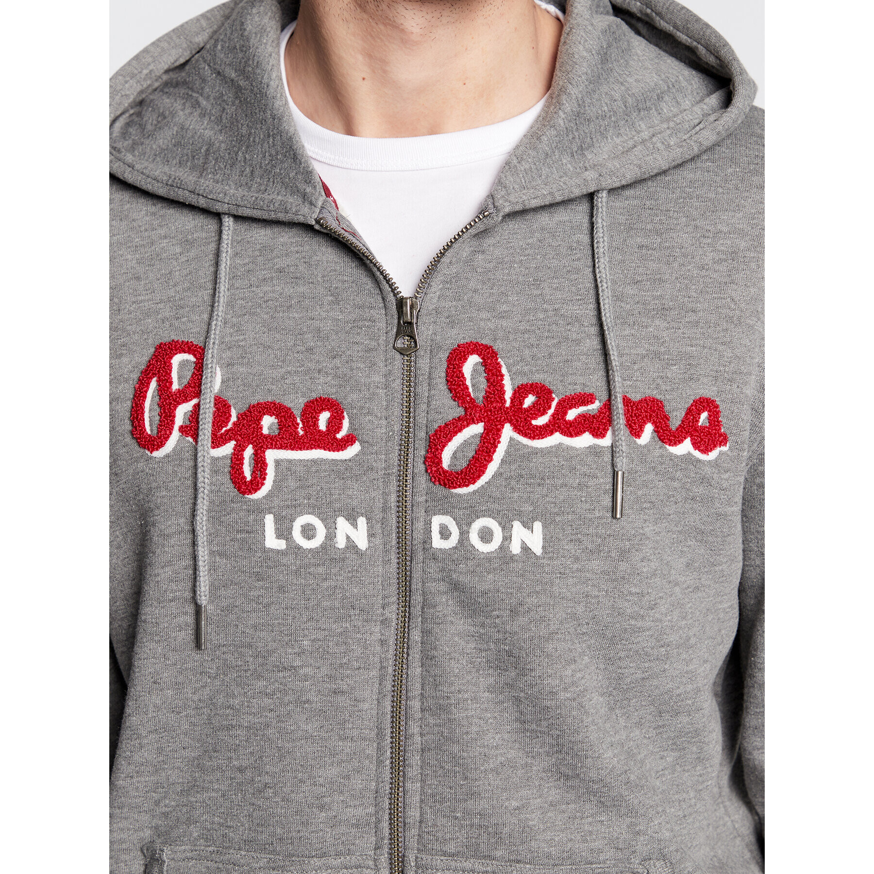 Pepe Jeans Bluză Lamont PM582244 Gri Regular Fit - Pled.ro