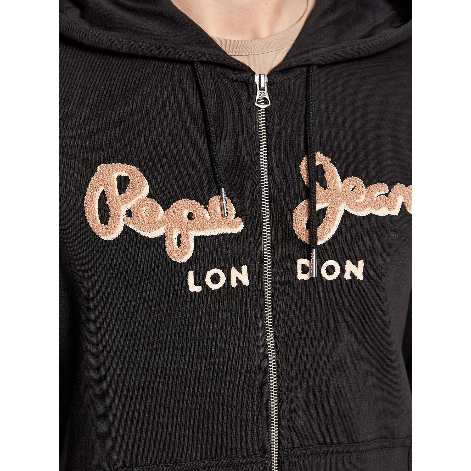 Pepe Jeans Bluză Lamont PM582244 Negru Regular Fit - Pled.ro