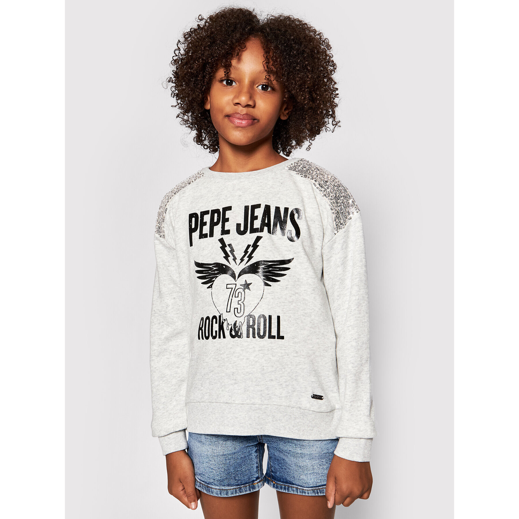 Pepe Jeans Bluză Lily PG581177 Gri Regular Fit - Pled.ro