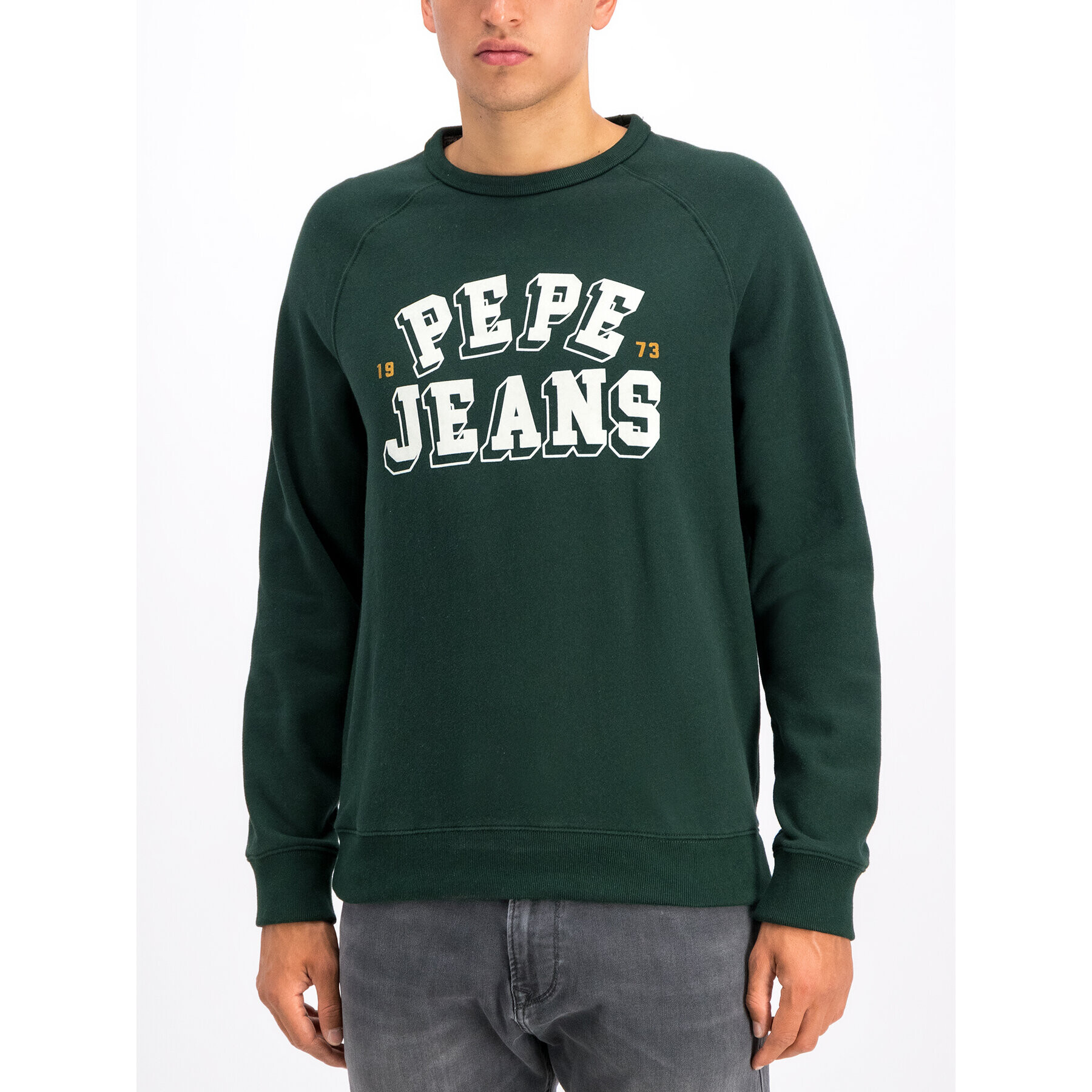 Pepe Jeans Bluză Linus PM581654 Verde Regular Fit - Pled.ro