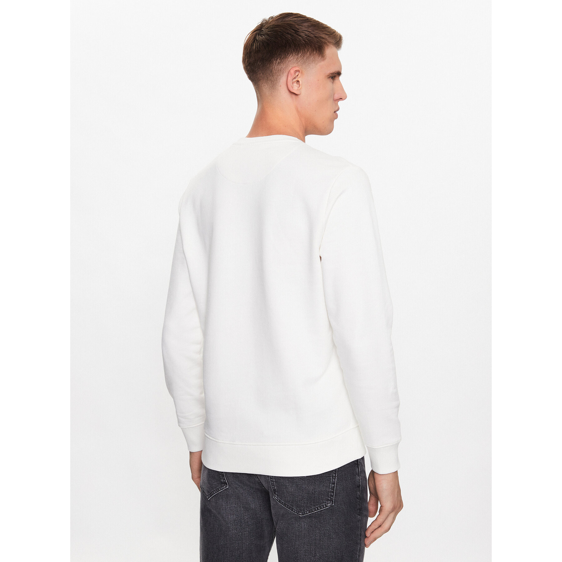 Pepe Jeans Bluză Melbourne Sweat PM582483 Alb Regular Fit - Pled.ro