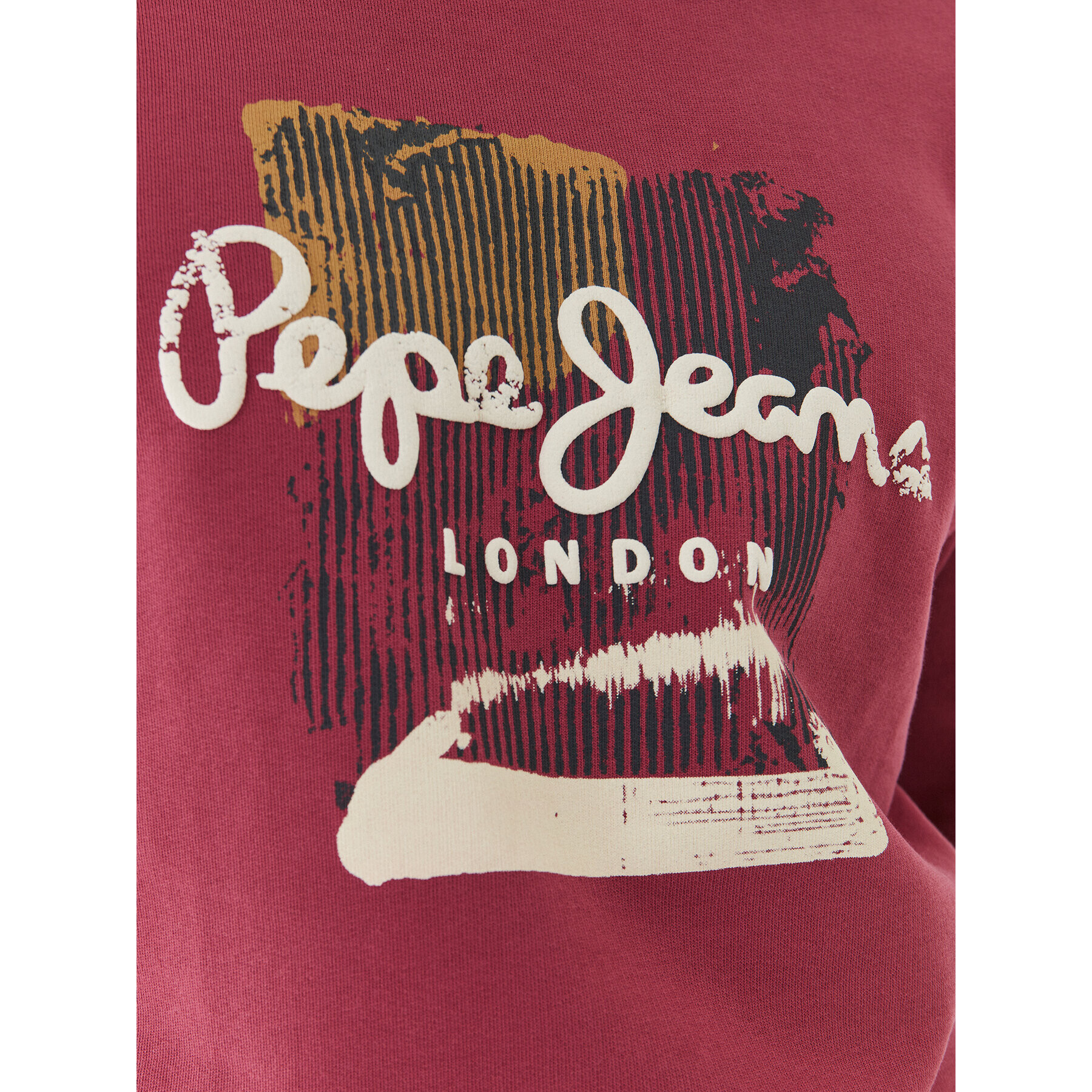 Pepe Jeans Bluză Melbourne Sweat PM582483 Vișiniu Regular Fit - Pled.ro