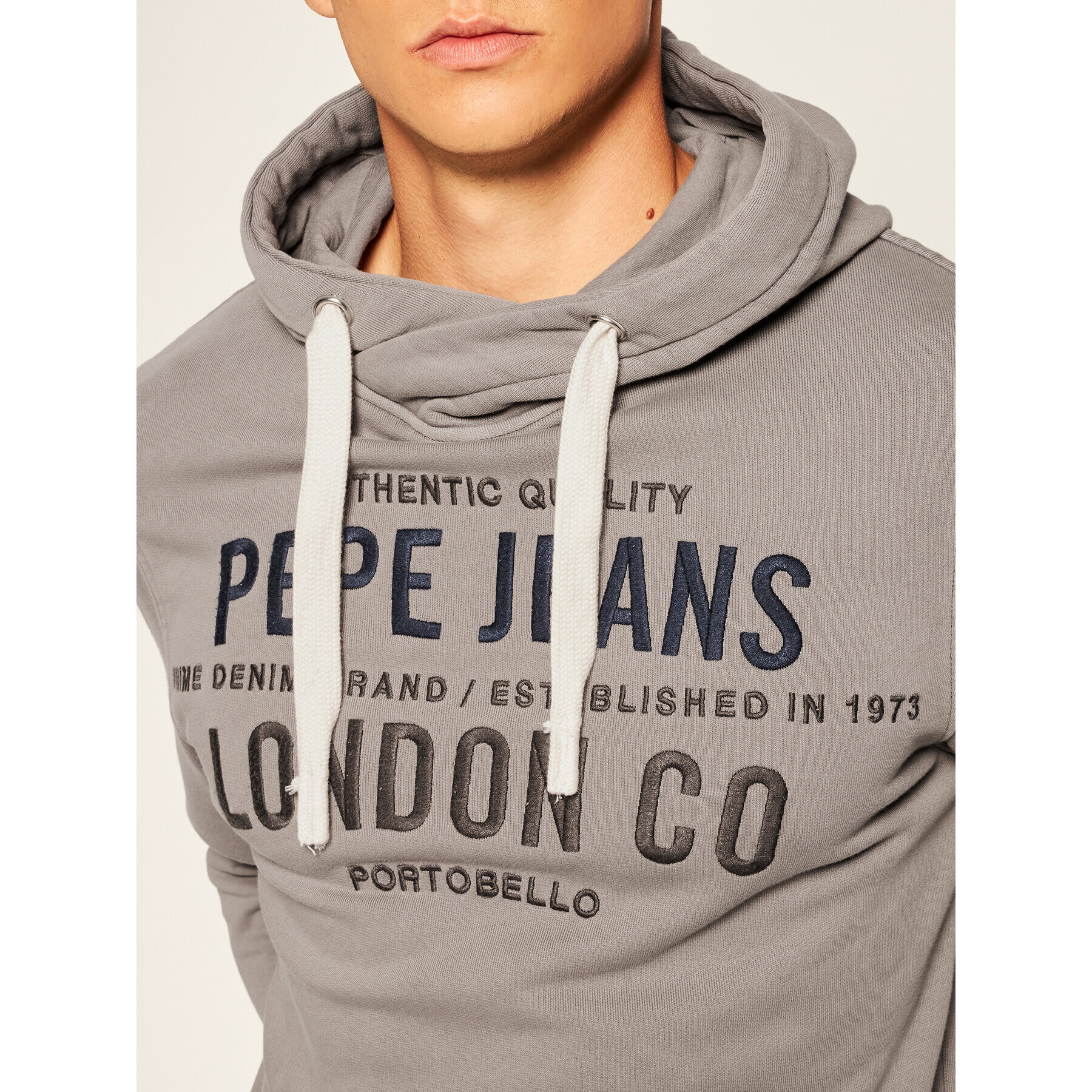 Pepe Jeans Bluză Neville PM581816 Gri Regular Fit - Pled.ro