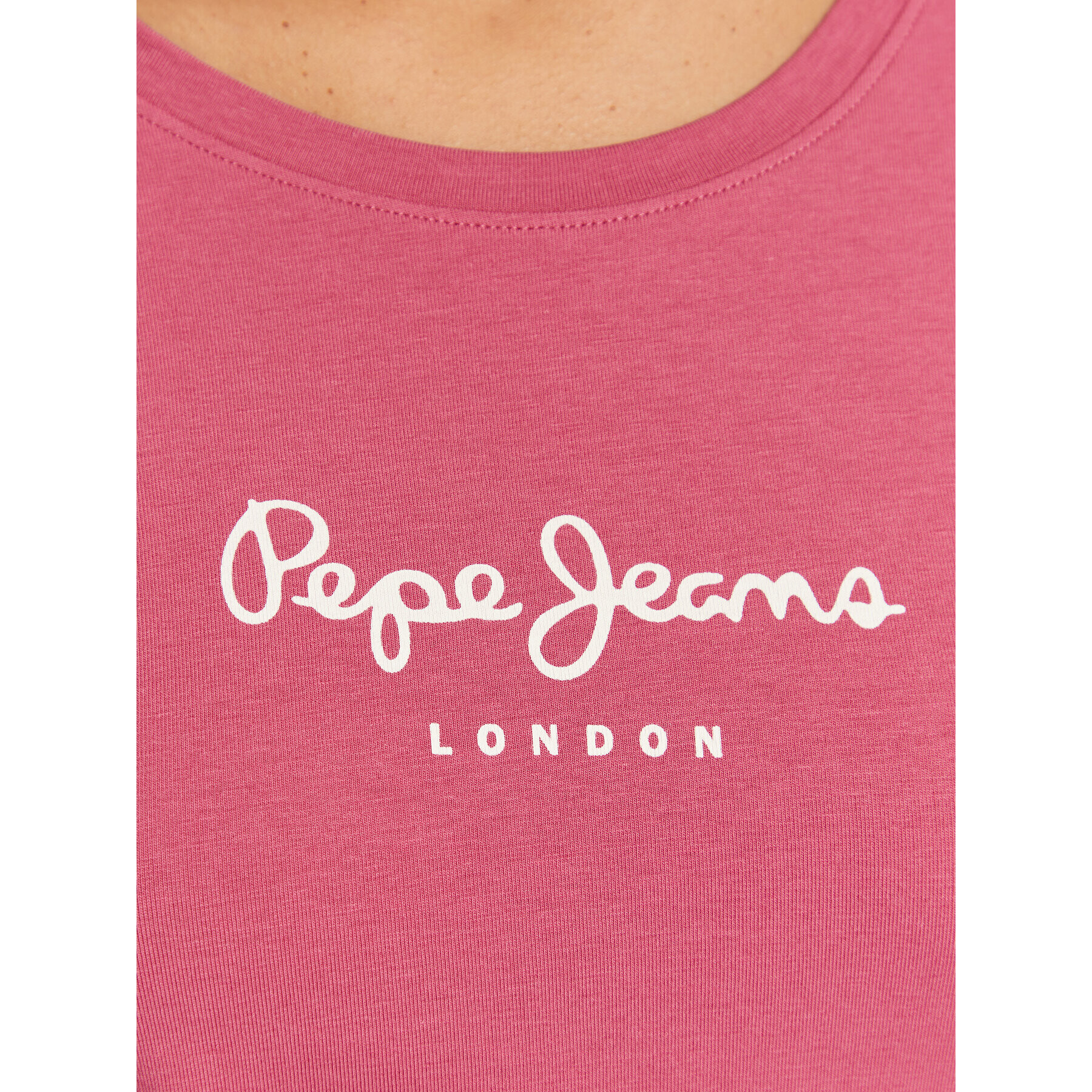 Pepe Jeans Bluză New Virginia PL505203 Roz Slim Fit - Pled.ro