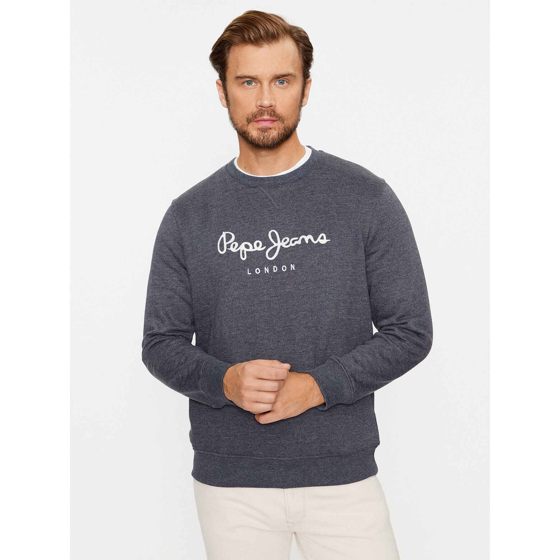 Pepe Jeans Bluză Nouvel PM582522 Bleumarin Regular Fit - Pled.ro