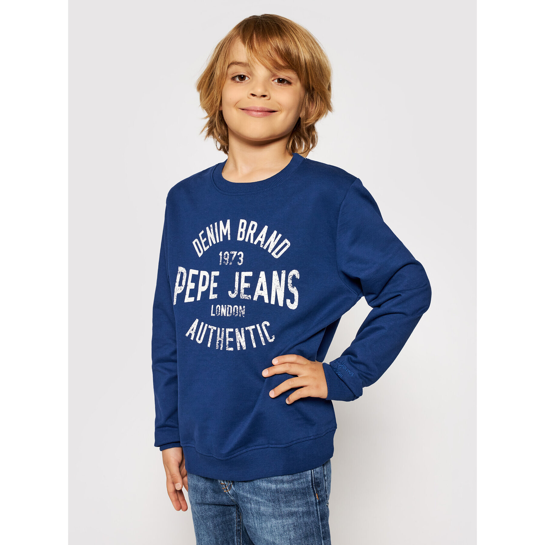 Pepe Jeans Bluză Paul PB581338 Bleumarin Regular Fit - Pled.ro