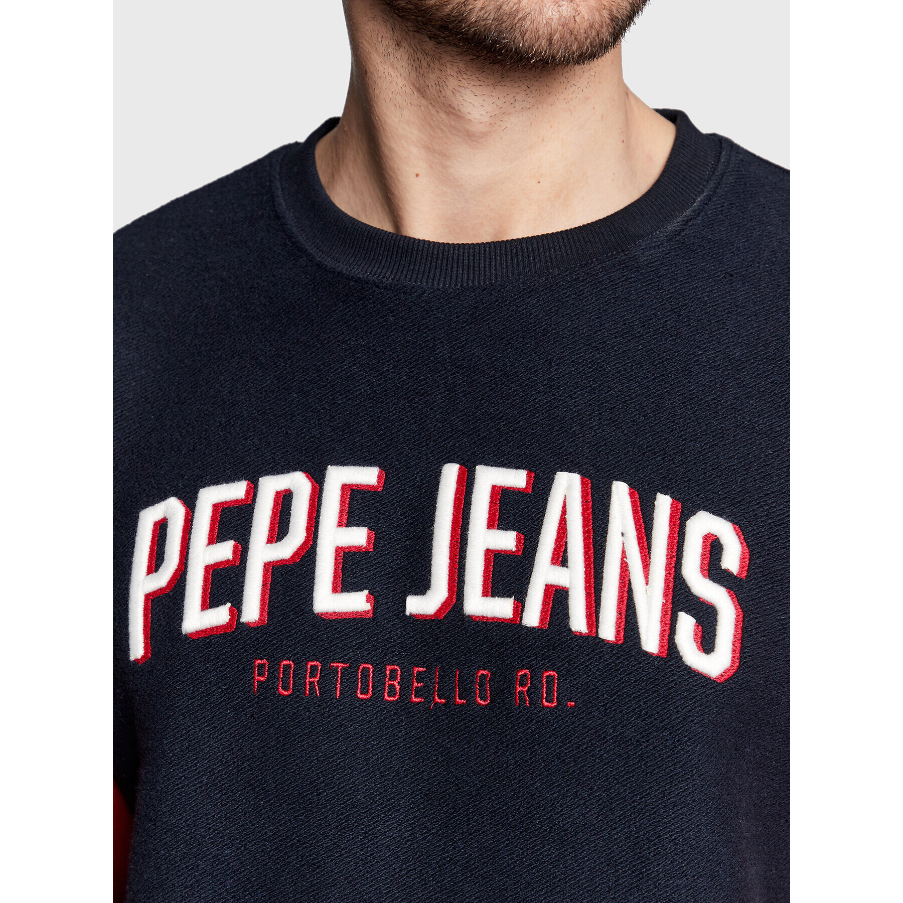 Pepe Jeans Bluză Perseus PM582262 Bleumarin Regular Fit - Pled.ro