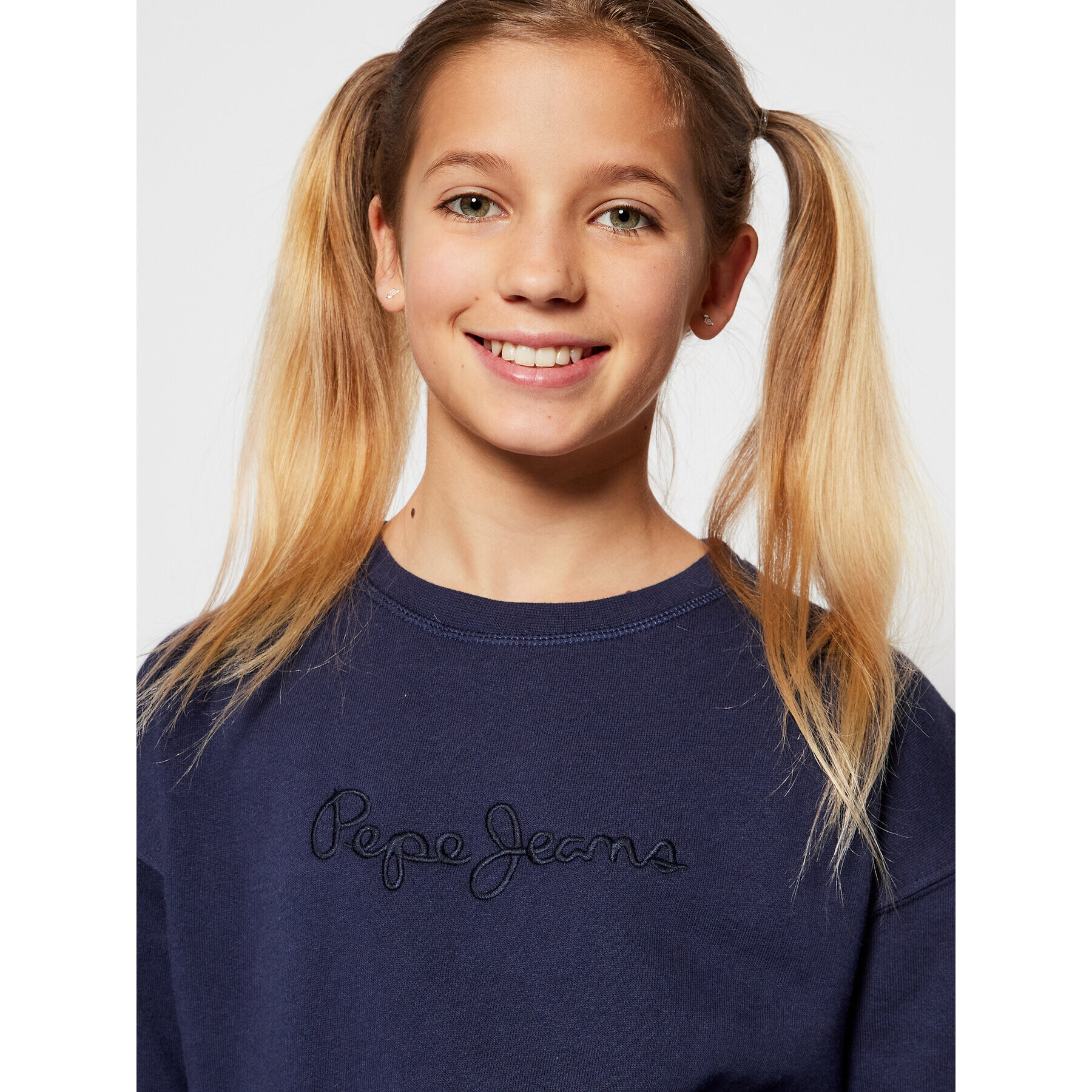 Pepe Jeans Bluză PG580756 Bleumarin Regular Fit - Pled.ro