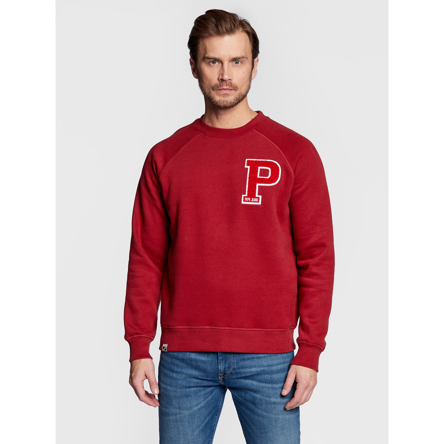 Pepe Jeans Bluză Pike PM582276 Vișiniu Regular Fit - Pled.ro