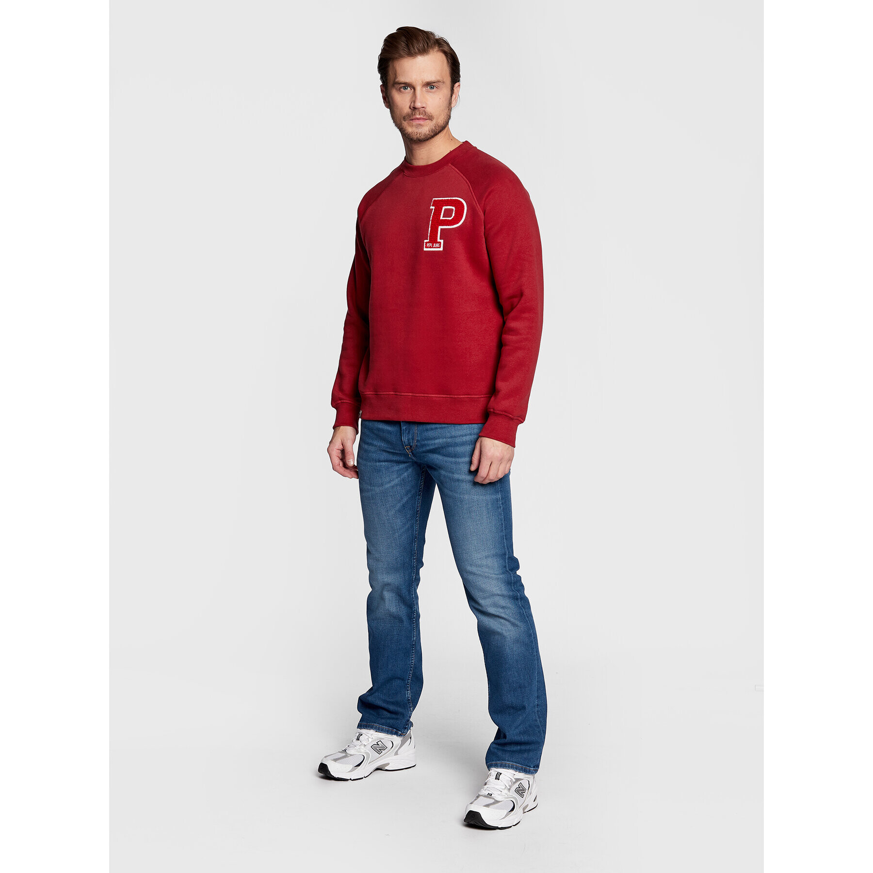 Pepe Jeans Bluză Pike PM582276 Vișiniu Regular Fit - Pled.ro