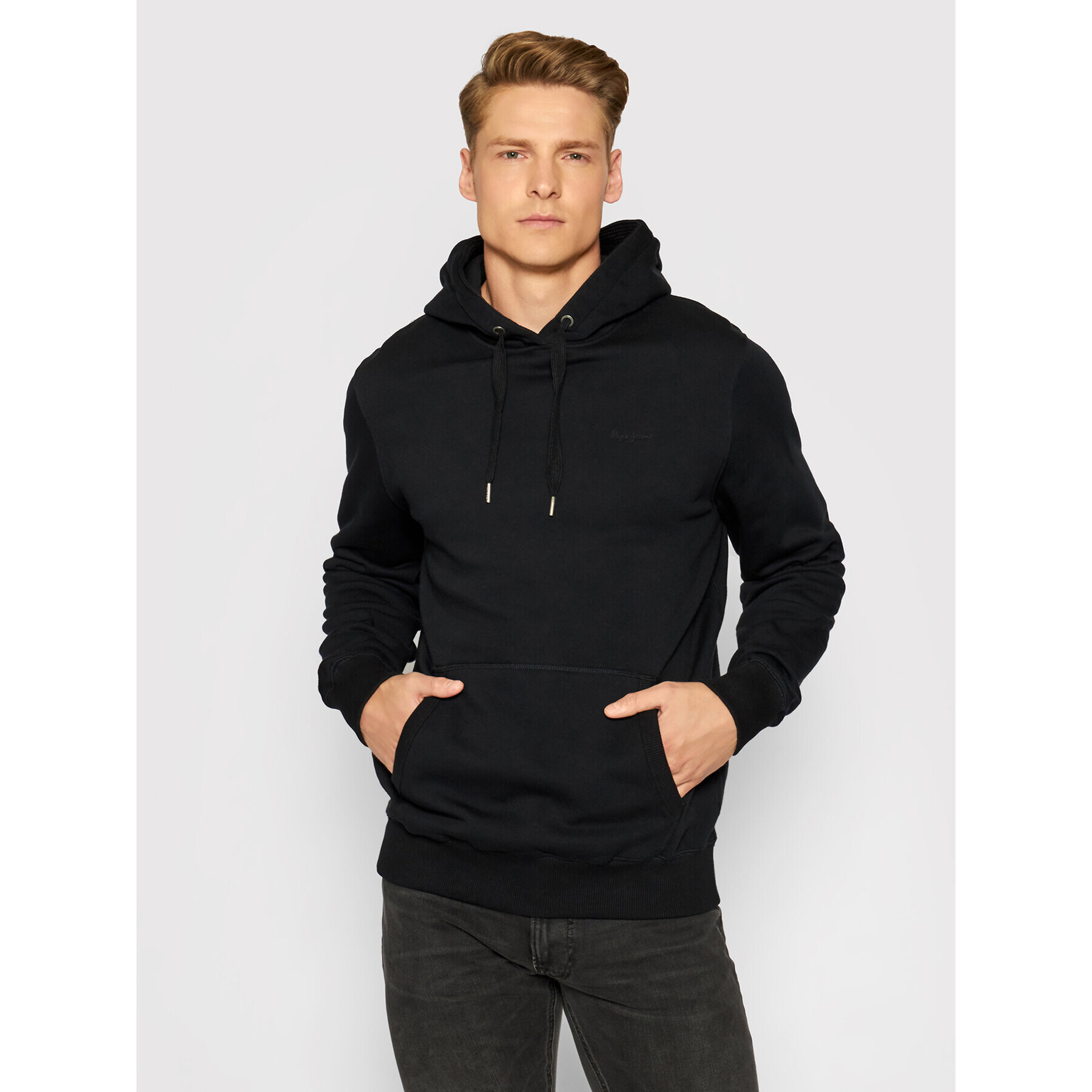 Pepe Jeans Bluză PM581155 Negru Regular Fit - Pled.ro