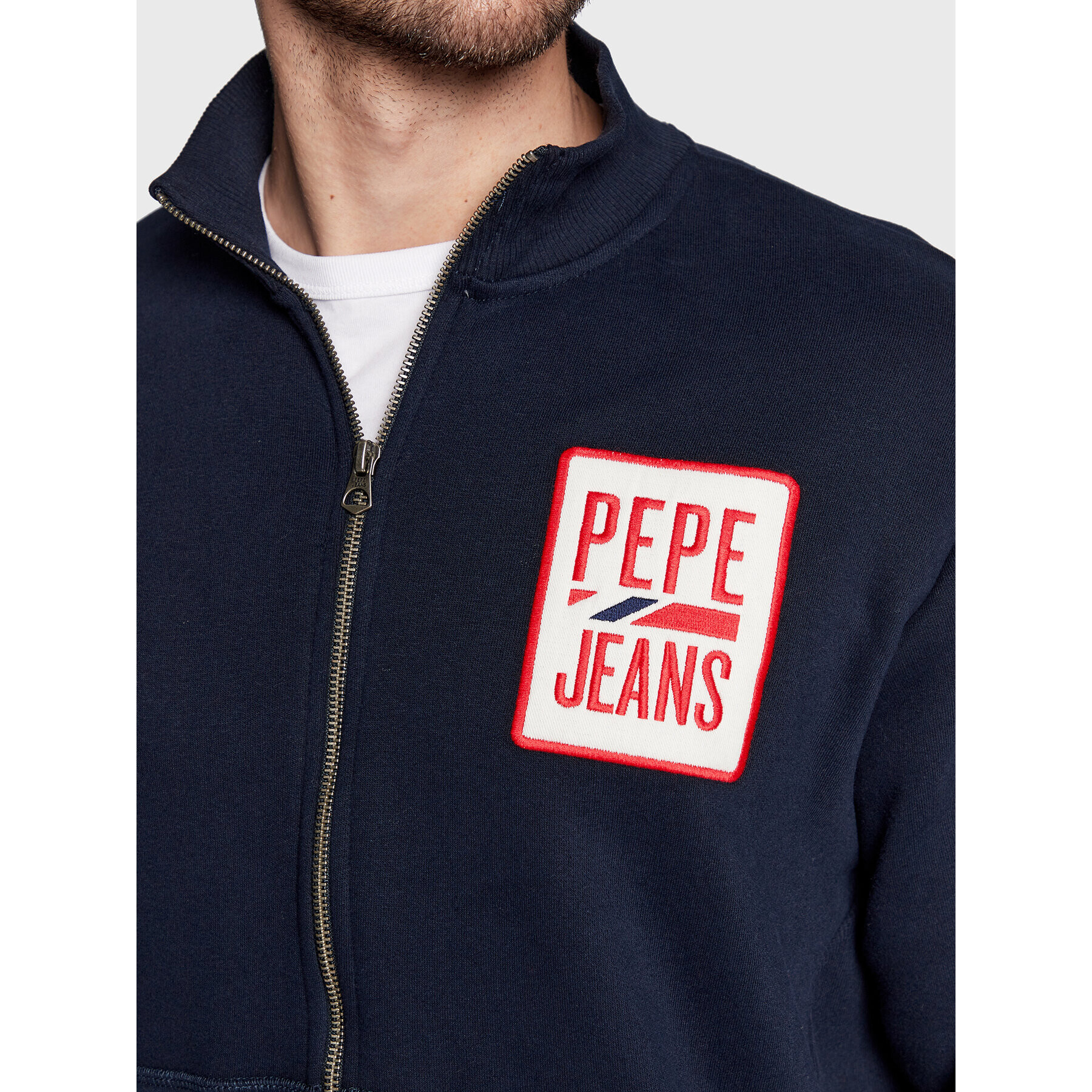 Pepe Jeans Bluză Prescott PM582280 Bleumarin Regular Fit - Pled.ro