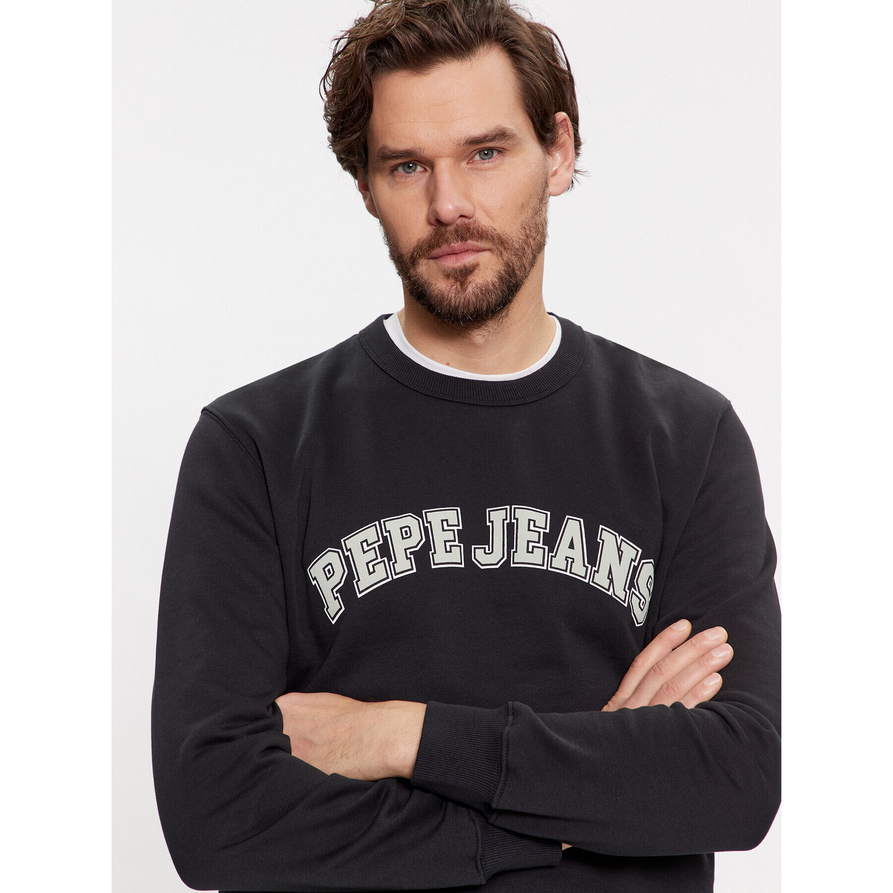 Pepe Jeans Bluză Raven PM582555 Negru Regular Fit - Pled.ro