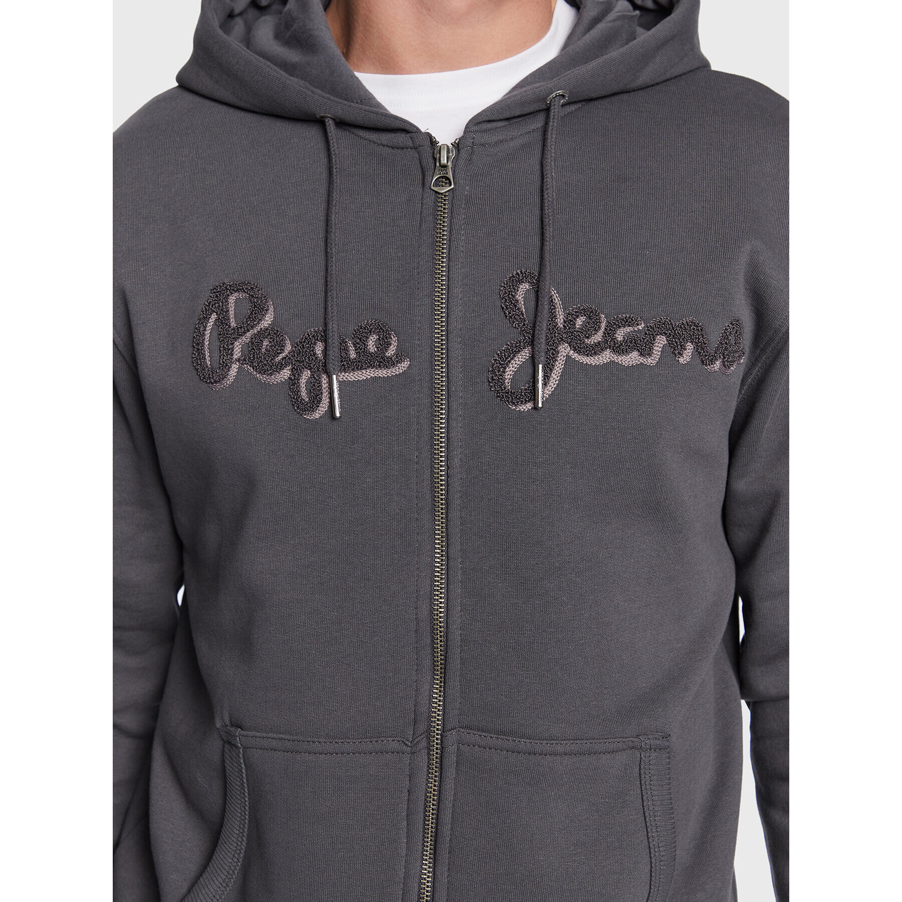 Pepe Jeans Bluză Ryan PM582329 Gri Regular Fit - Pled.ro