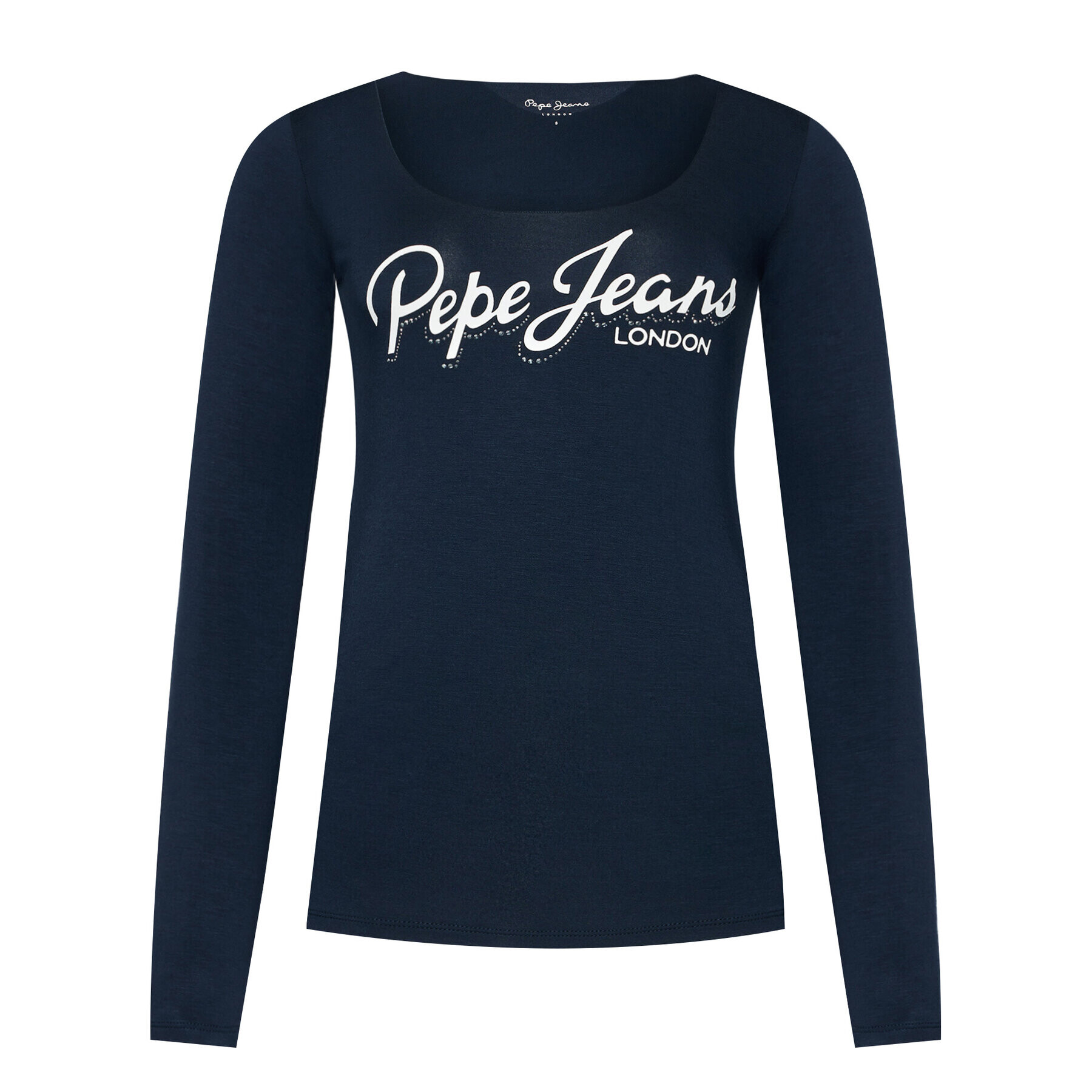 Pepe Jeans Bluză Sue PL504710 Bleumarin Regular Fit - Pled.ro