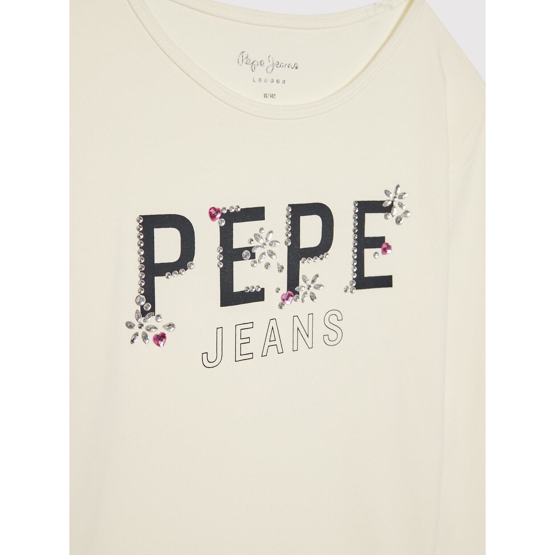 Pepe Jeans Bluză Tiffany PG502799 Alb Regular Fit - Pled.ro