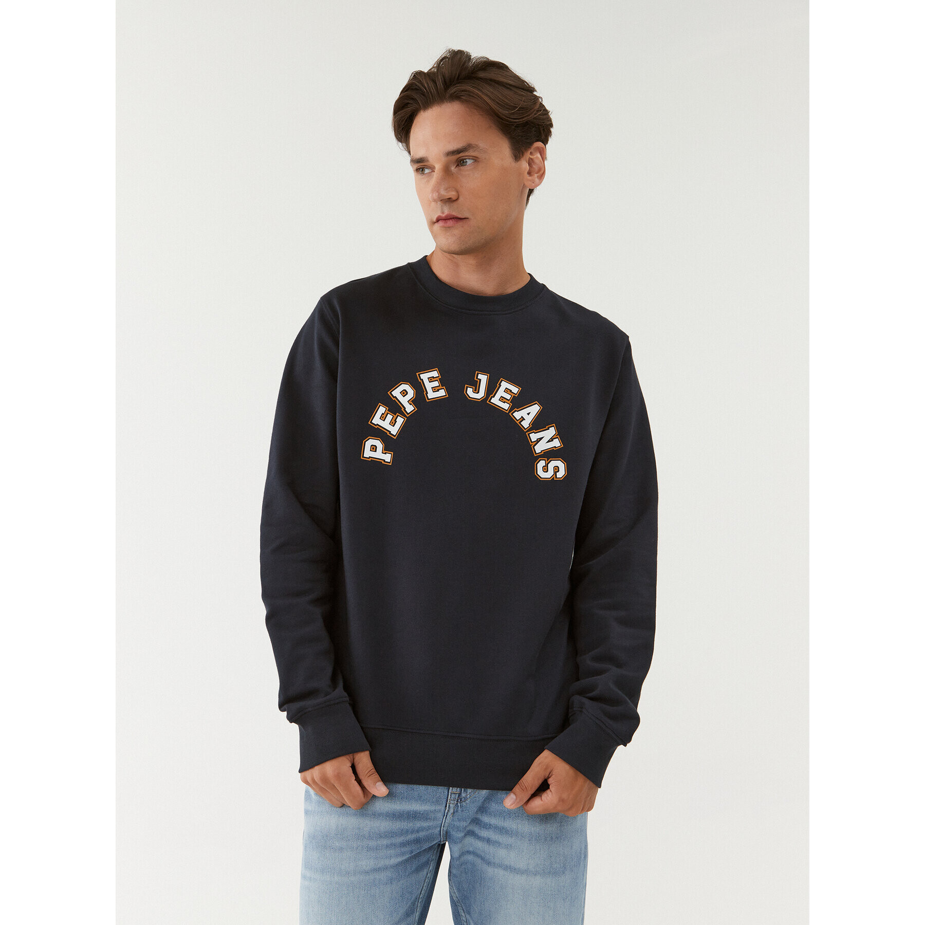 Pepe Jeans Bluză Westend Sweat PM582524 Bleumarin Regular Fit - Pled.ro