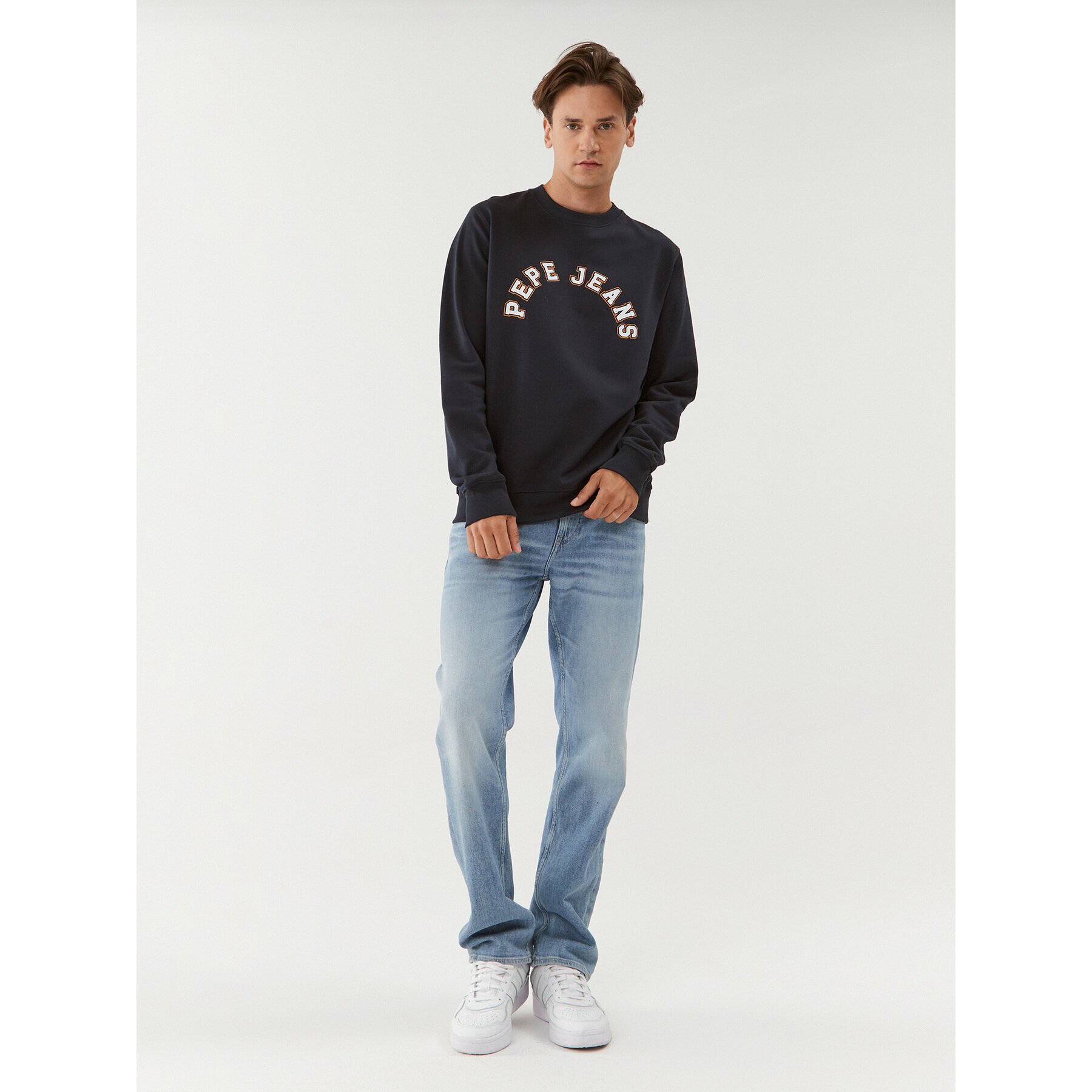 Pepe Jeans Bluză Westend Sweat PM582524 Bleumarin Regular Fit - Pled.ro