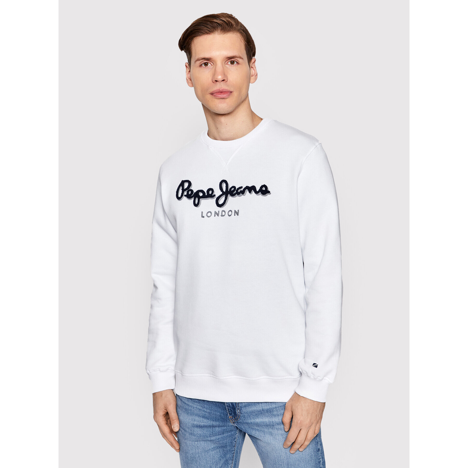 Pepe Jeans Bluză Lamont PM582225 Alb Regular Fit - Pled.ro