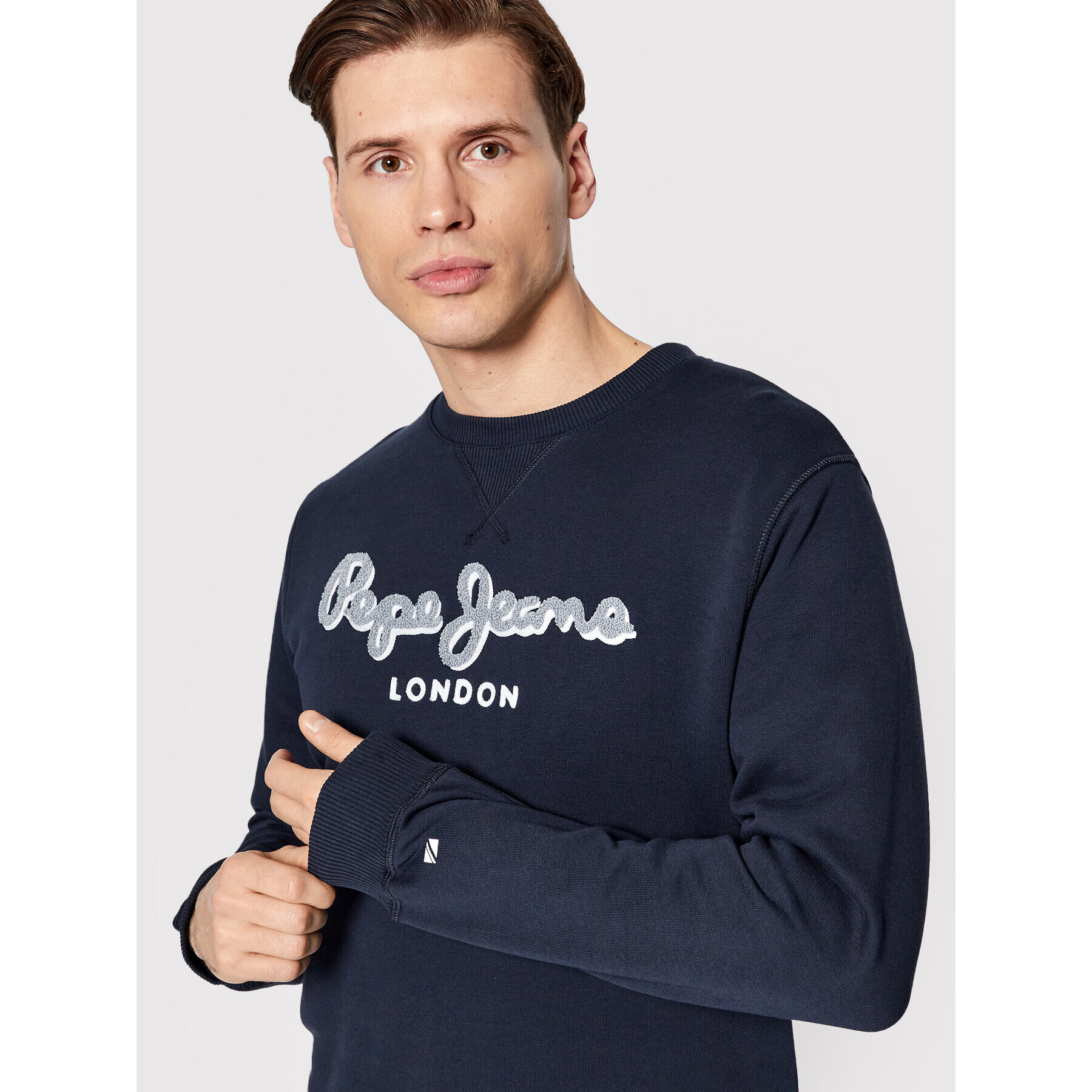 Pepe Jeans Bluză Lamont PM582225 Bleumarin Regular Fit - Pled.ro