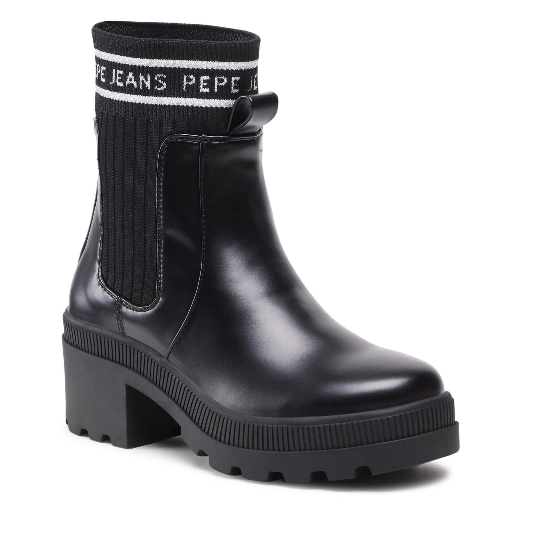 Pepe Jeans Botine Coventry Chelsea PLS50443 Negru - Pled.ro