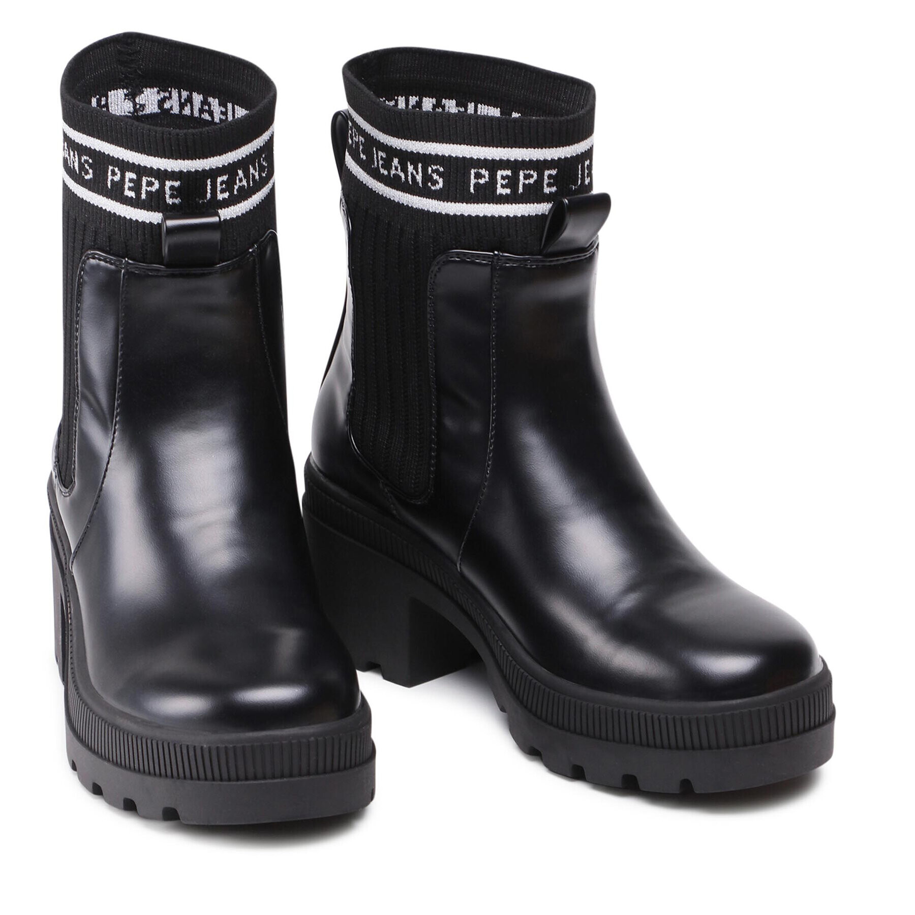 Pepe Jeans Botine Coventry Chelsea PLS50443 Negru - Pled.ro