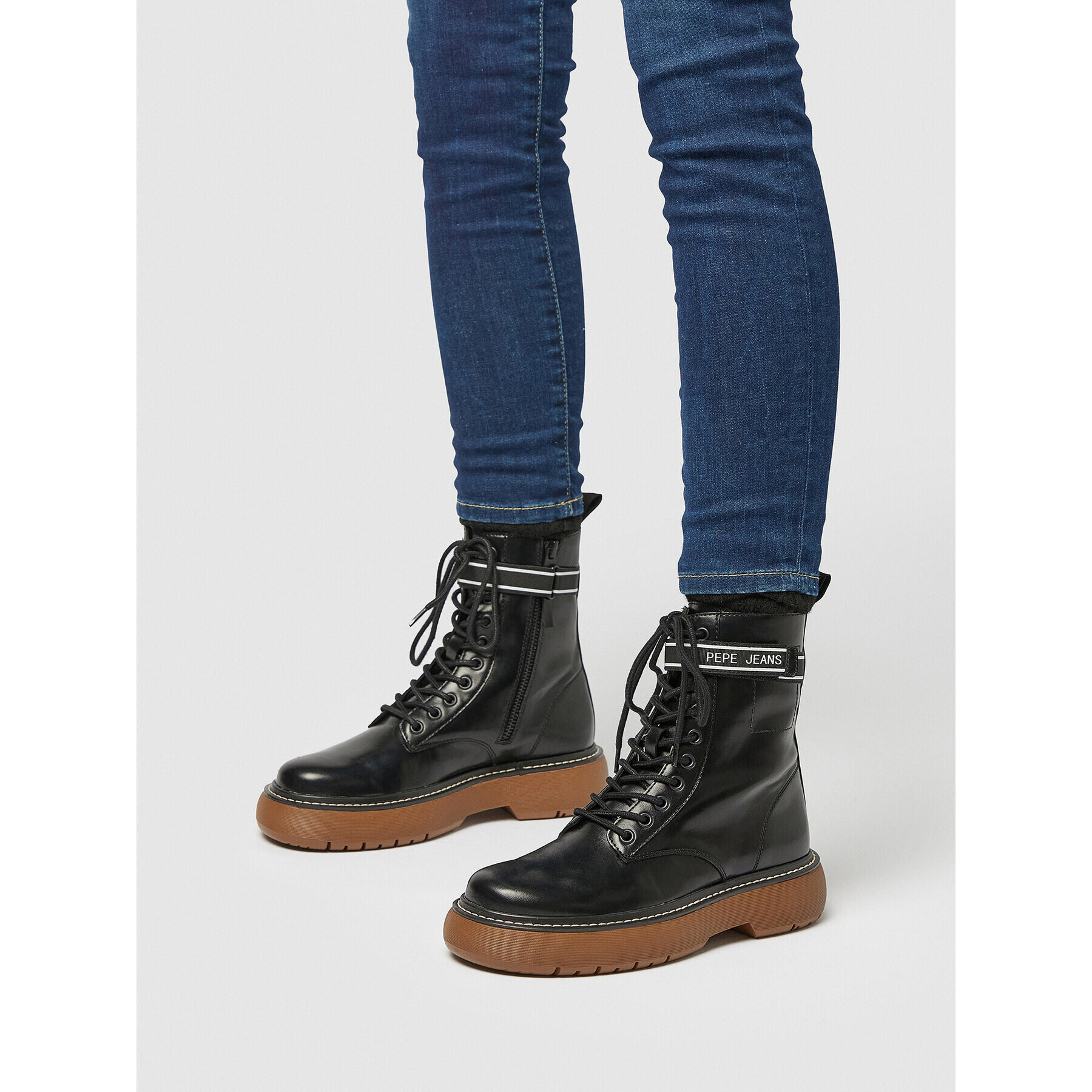 Pepe Jeans Botine PLS50503 Negru - Pled.ro