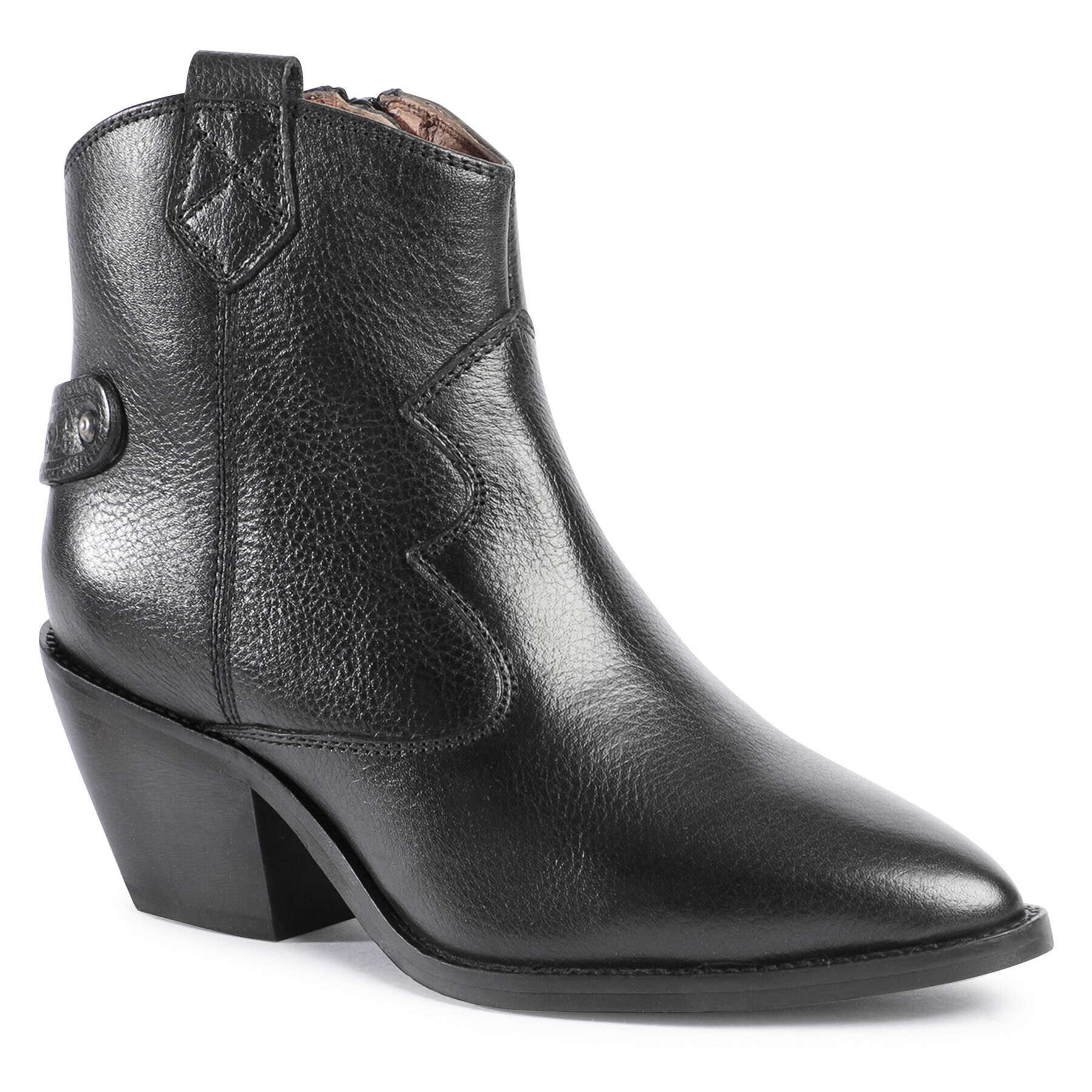 Pepe Jeans Botine Western W Bass PLS50405 Negru - Pled.ro