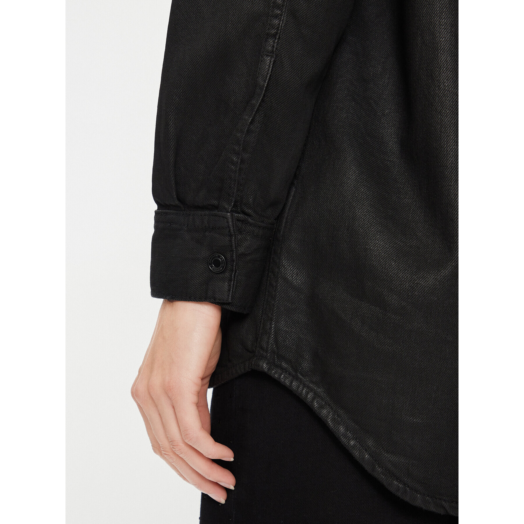 Pepe Jeans cămașă de blugi Alix PL304729 Negru Oversize - Pled.ro