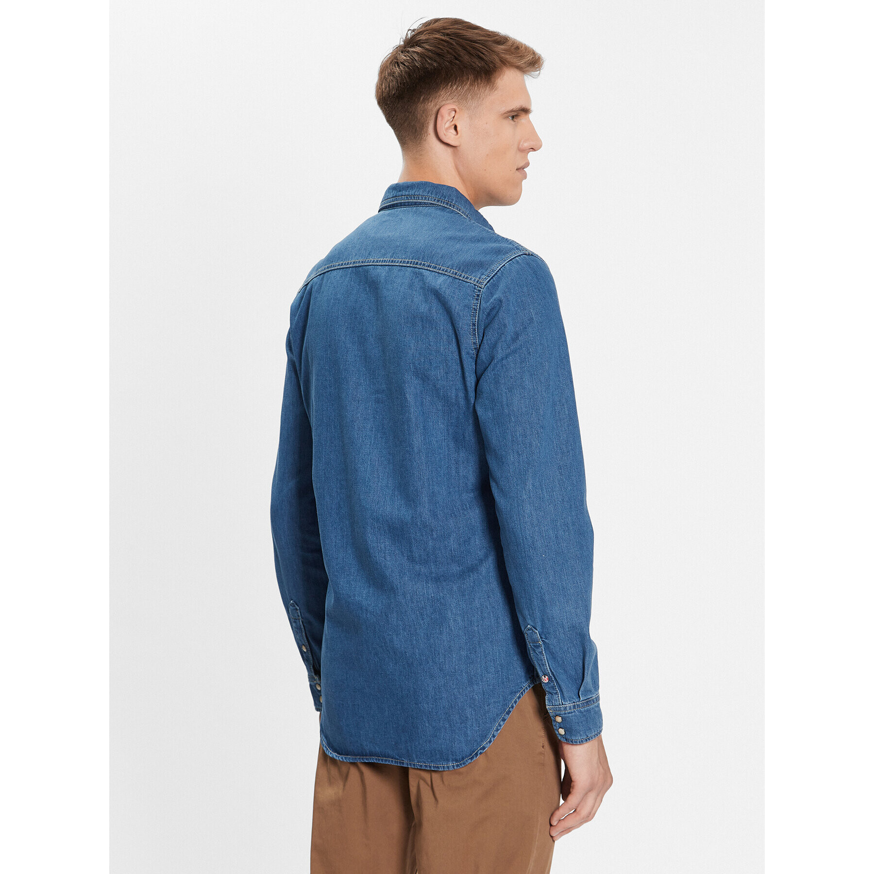 Pepe Jeans cămașă de blugi Hammond PM307509 Albastru Regular Fit - Pled.ro