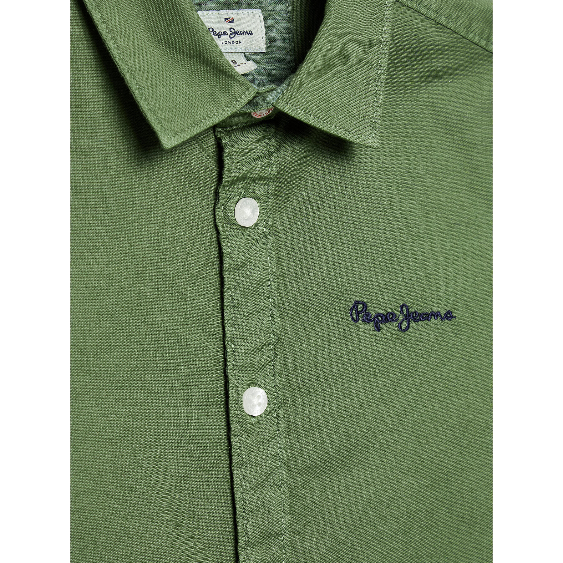 Pepe Jeans Cămașă Keaton PB302304 Verde Regular Fit - Pled.ro