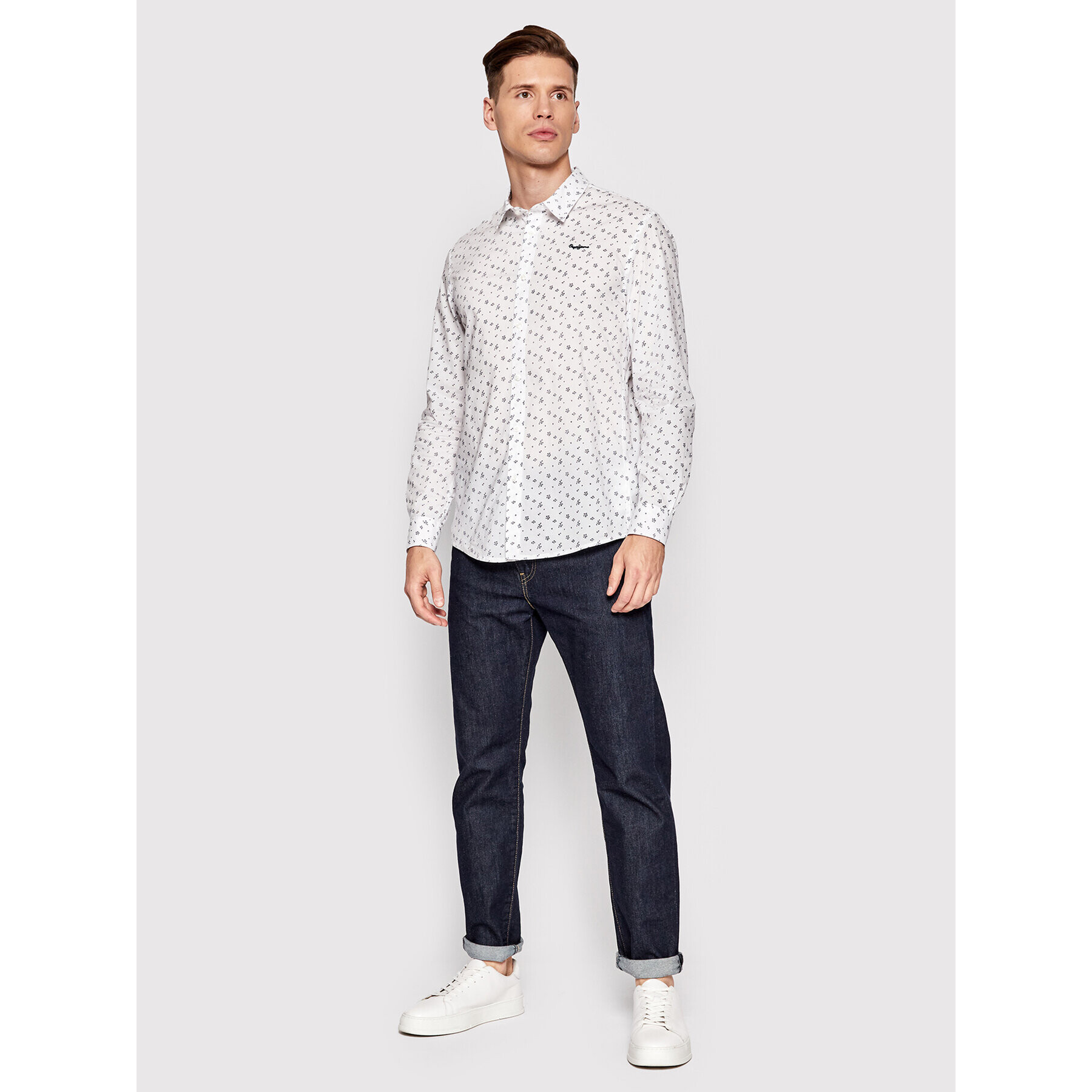 Pepe Jeans Cămașă Francesco PM307521 Alb Regular Fit - Pled.ro