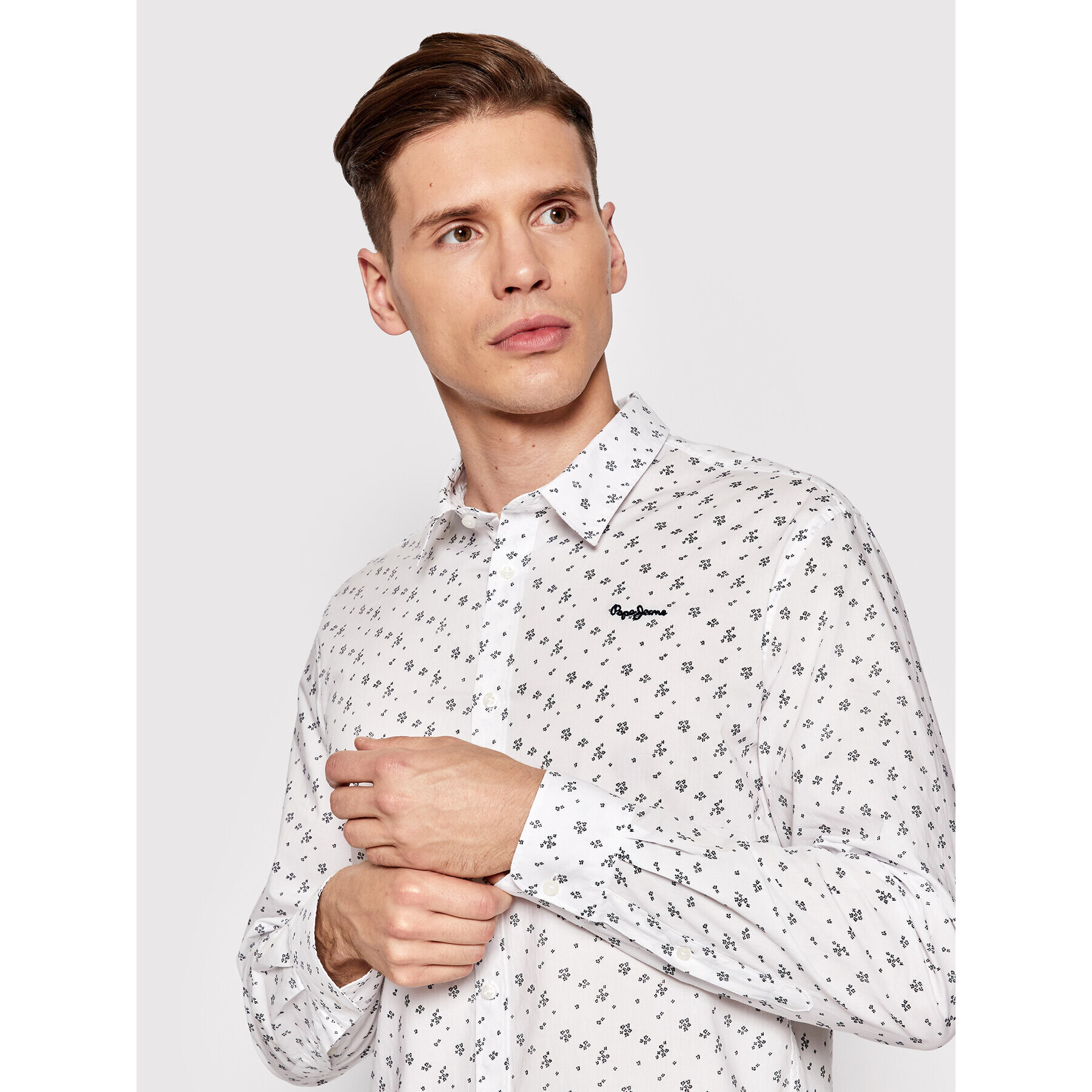 Pepe Jeans Cămașă Francesco PM307521 Alb Regular Fit - Pled.ro