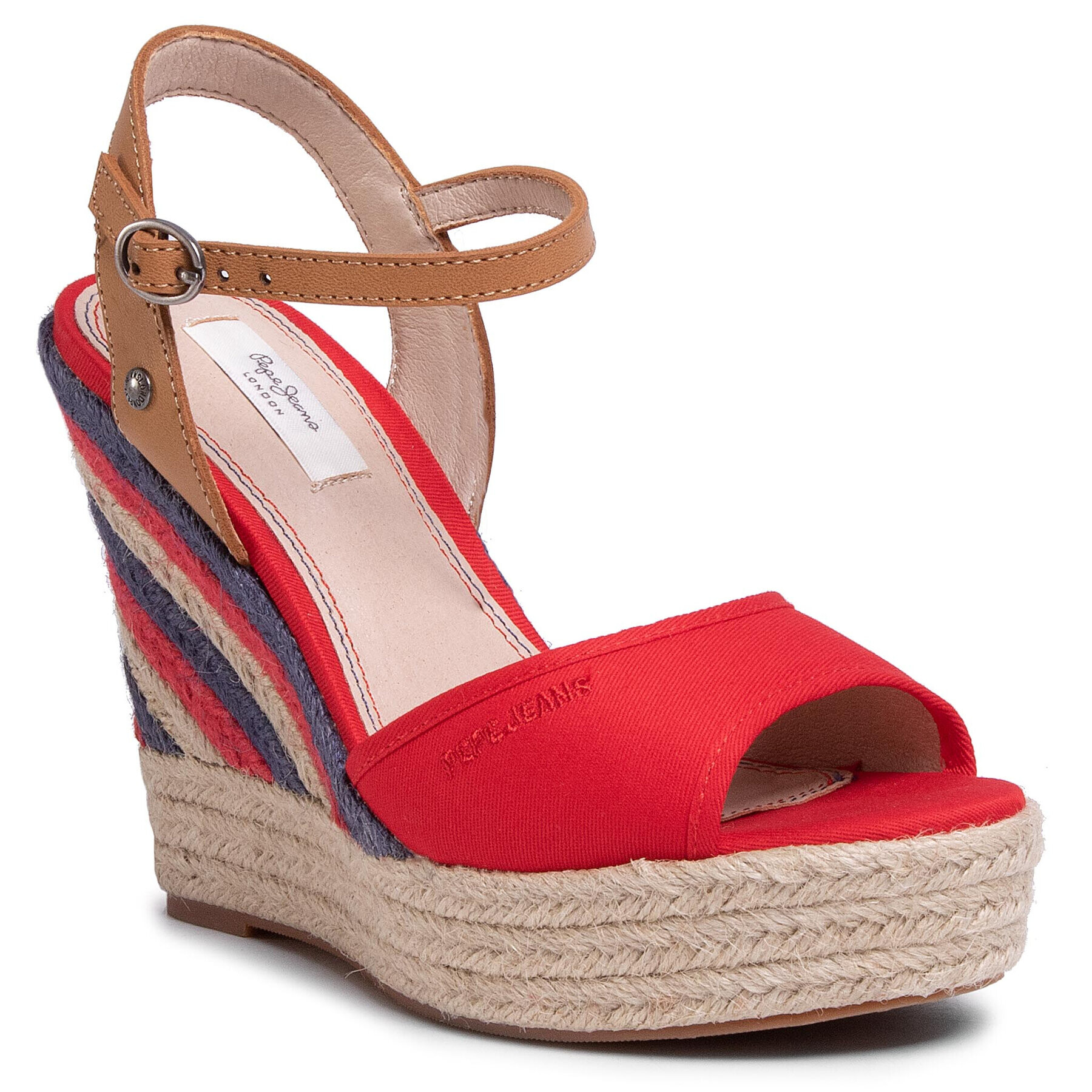 Pepe Jeans Espadrile Ohara Evy PLS90457 Roșu - Pled.ro