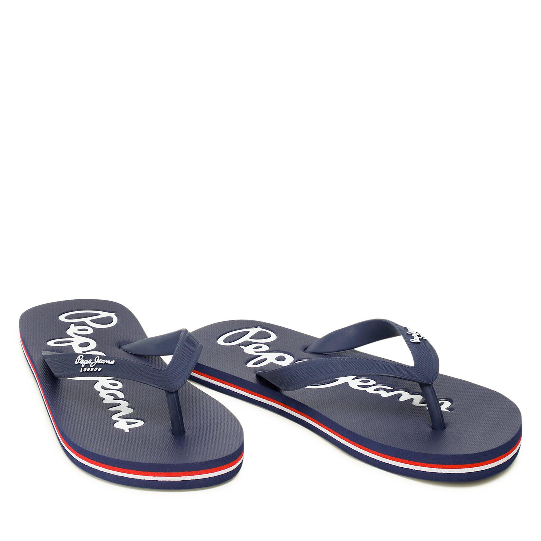 Pepe Jeans Flip flop Bat Beach Brand M PMS70110 Bleumarin - Pled.ro