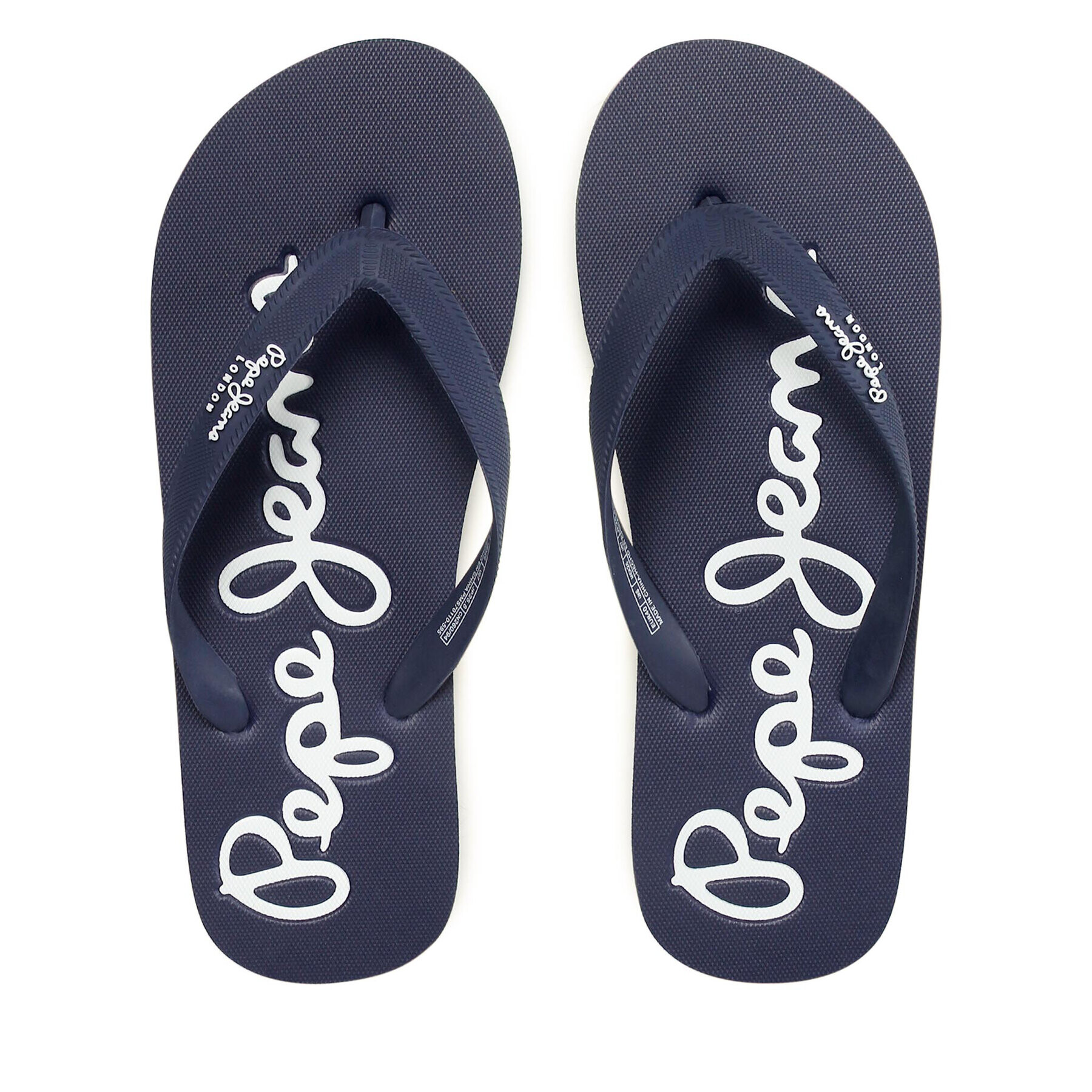 Pepe Jeans Flip flop Bat Beach Brand M PMS70110 Bleumarin - Pled.ro