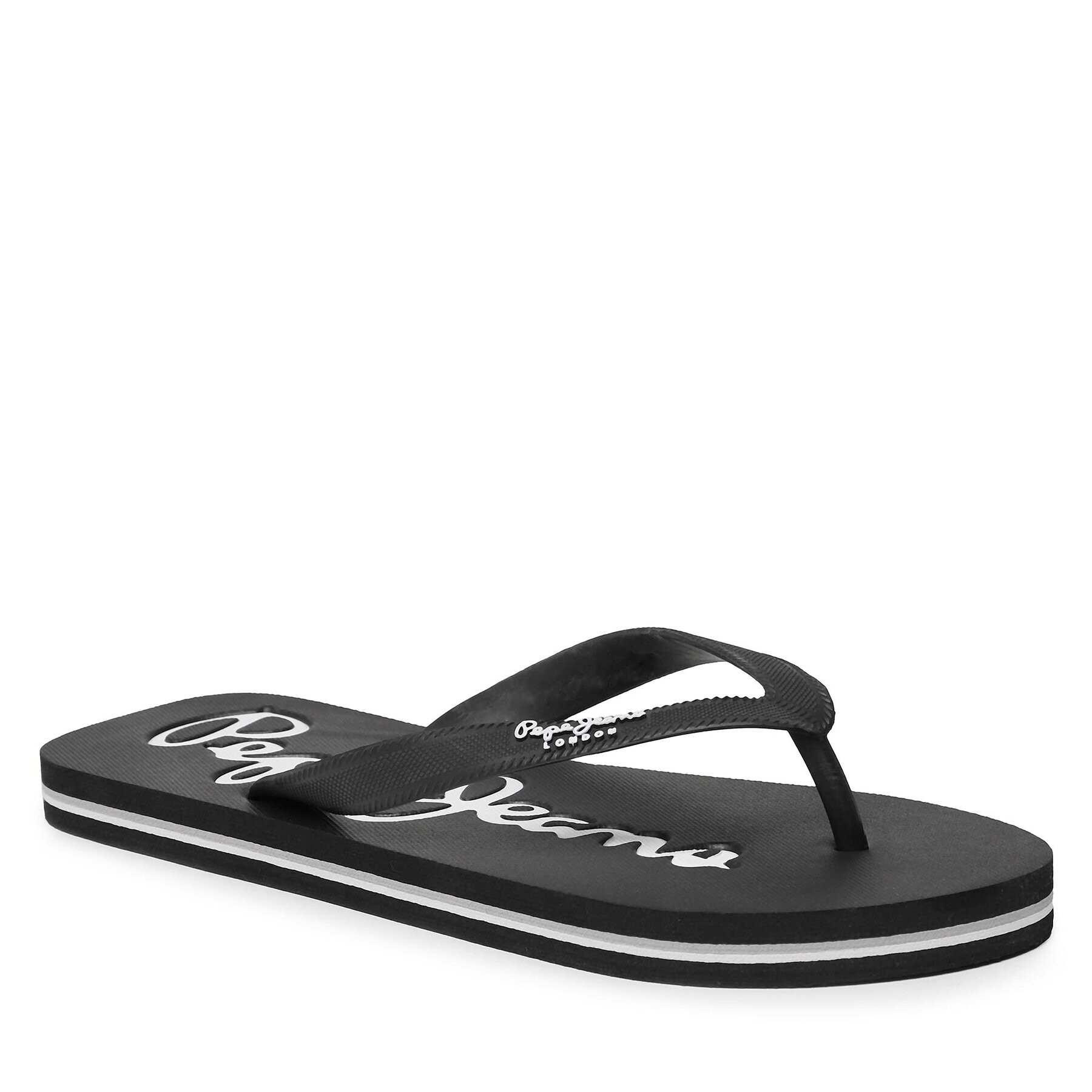 Pepe Jeans Flip flop Bay Beach Basic M PMS70128 Negru - Pled.ro