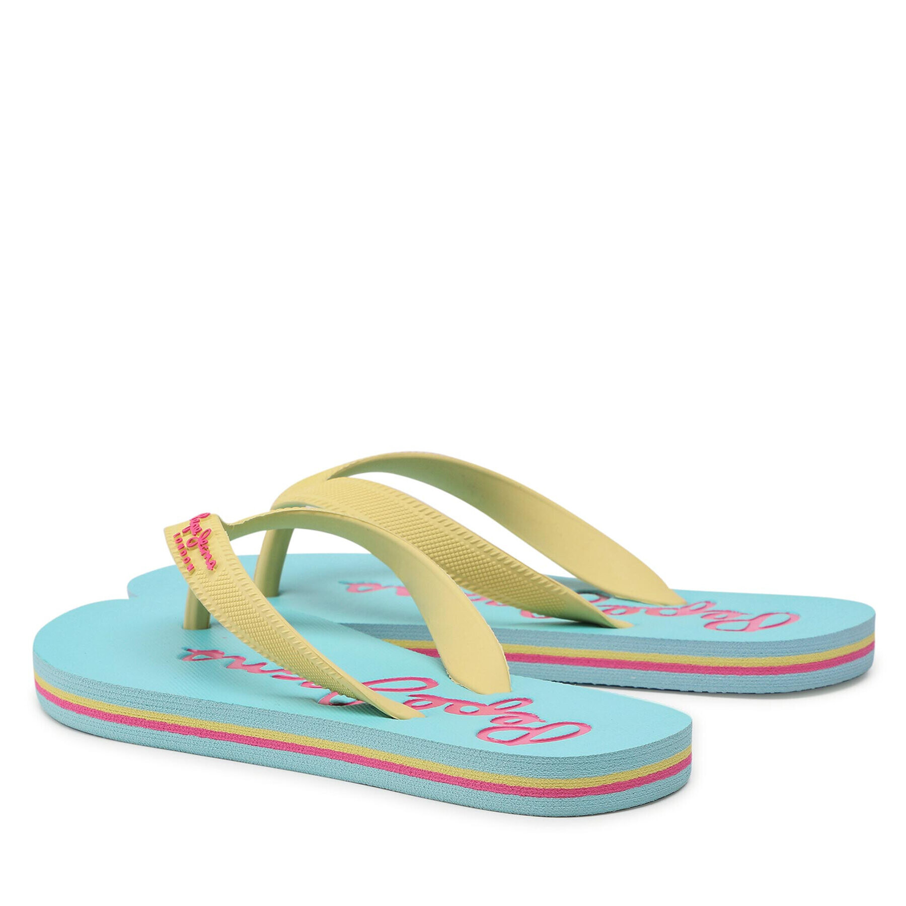 Pepe Jeans Flip flop Bay Beach Brand G PGS70048 Galben - Pled.ro