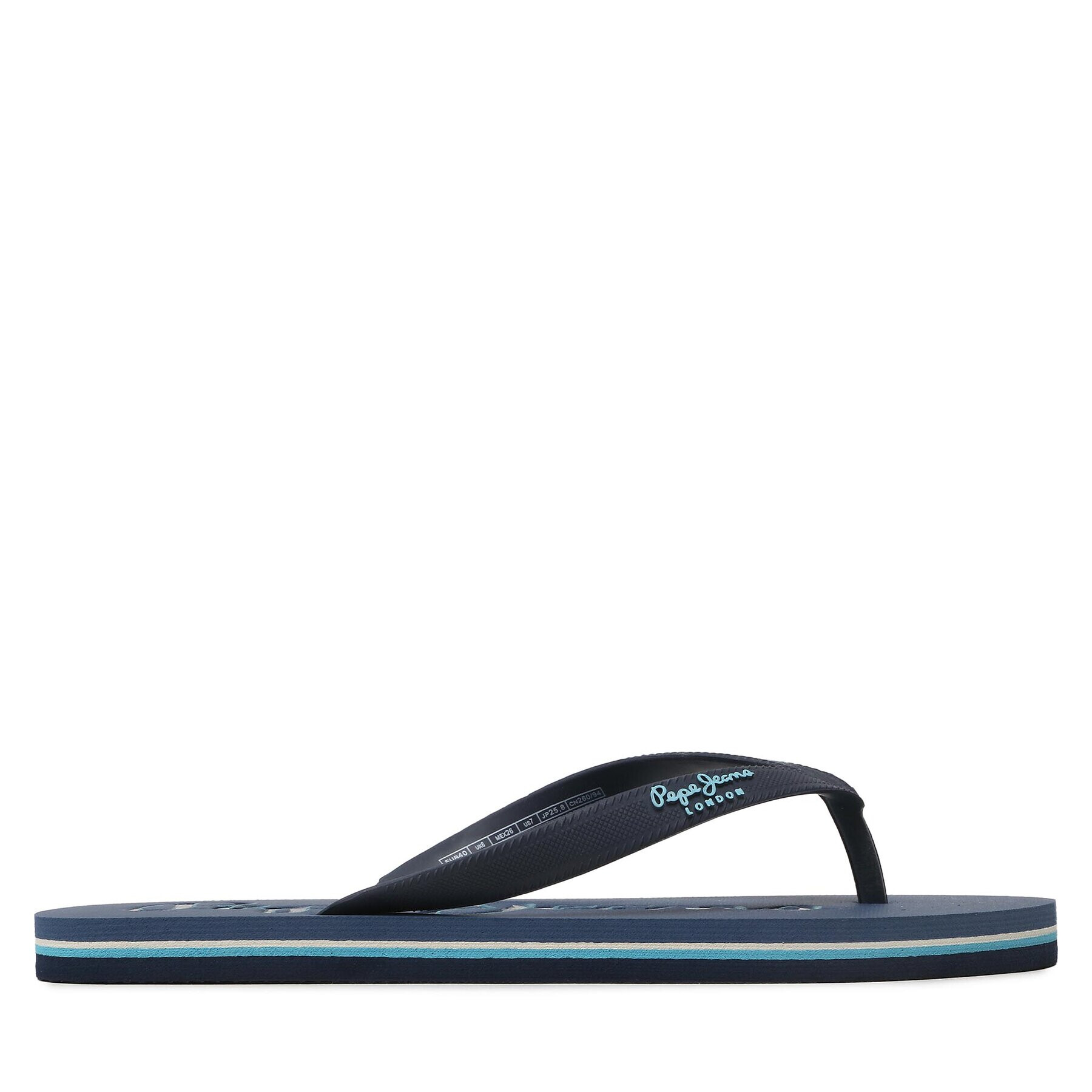 Pepe Jeans Flip flop Bay Beach Logo M PMS70129 Bleumarin - Pled.ro