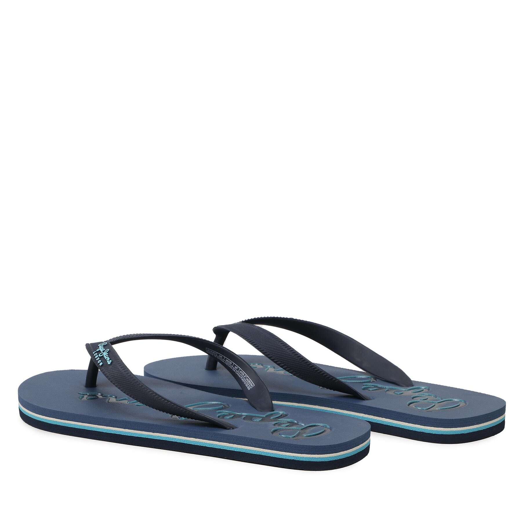 Pepe Jeans Flip flop Bay Beach Logo M PMS70129 Bleumarin - Pled.ro