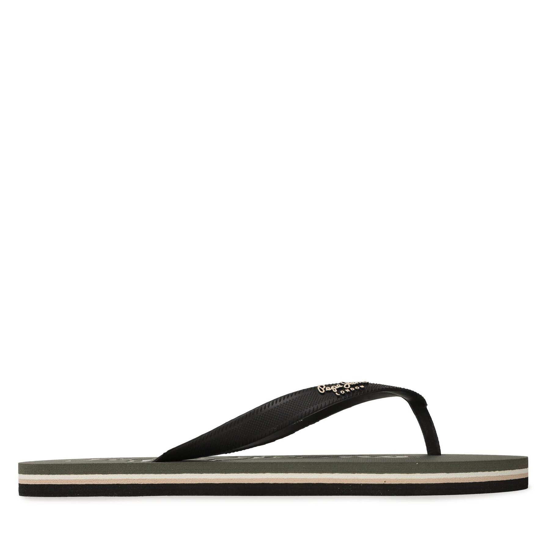 Pepe Jeans Flip flop Bay Beach Logo M PMS70129 Negru - Pled.ro