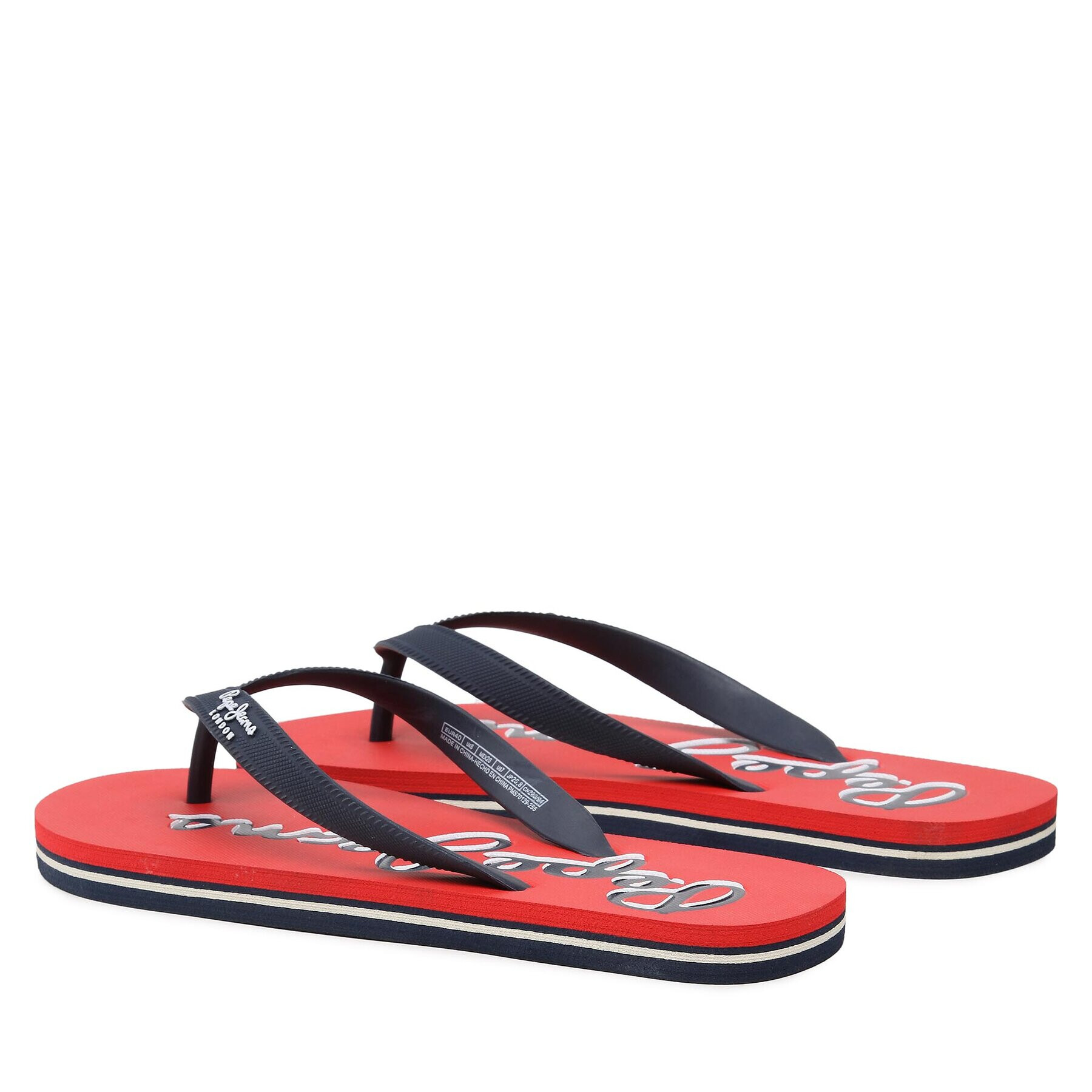 Pepe Jeans Flip flop Bay Beach Logo M PMS70129 Negru - Pled.ro