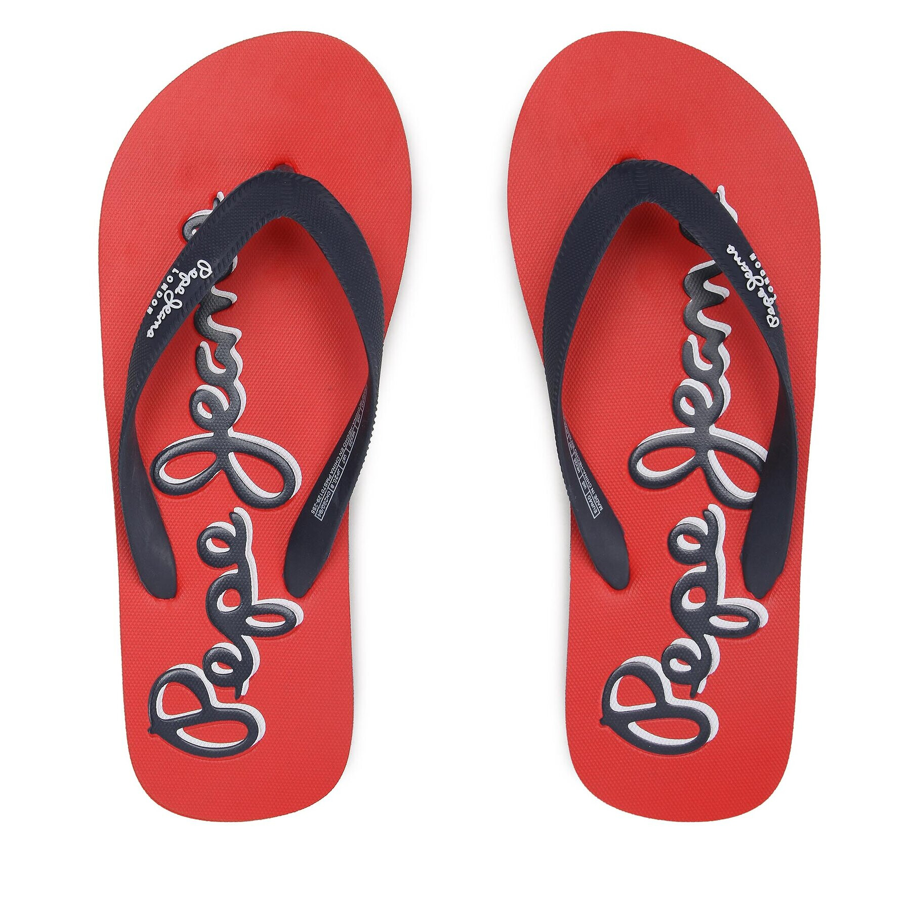 Pepe Jeans Flip flop Bay Beach Logo M PMS70129 Negru - Pled.ro