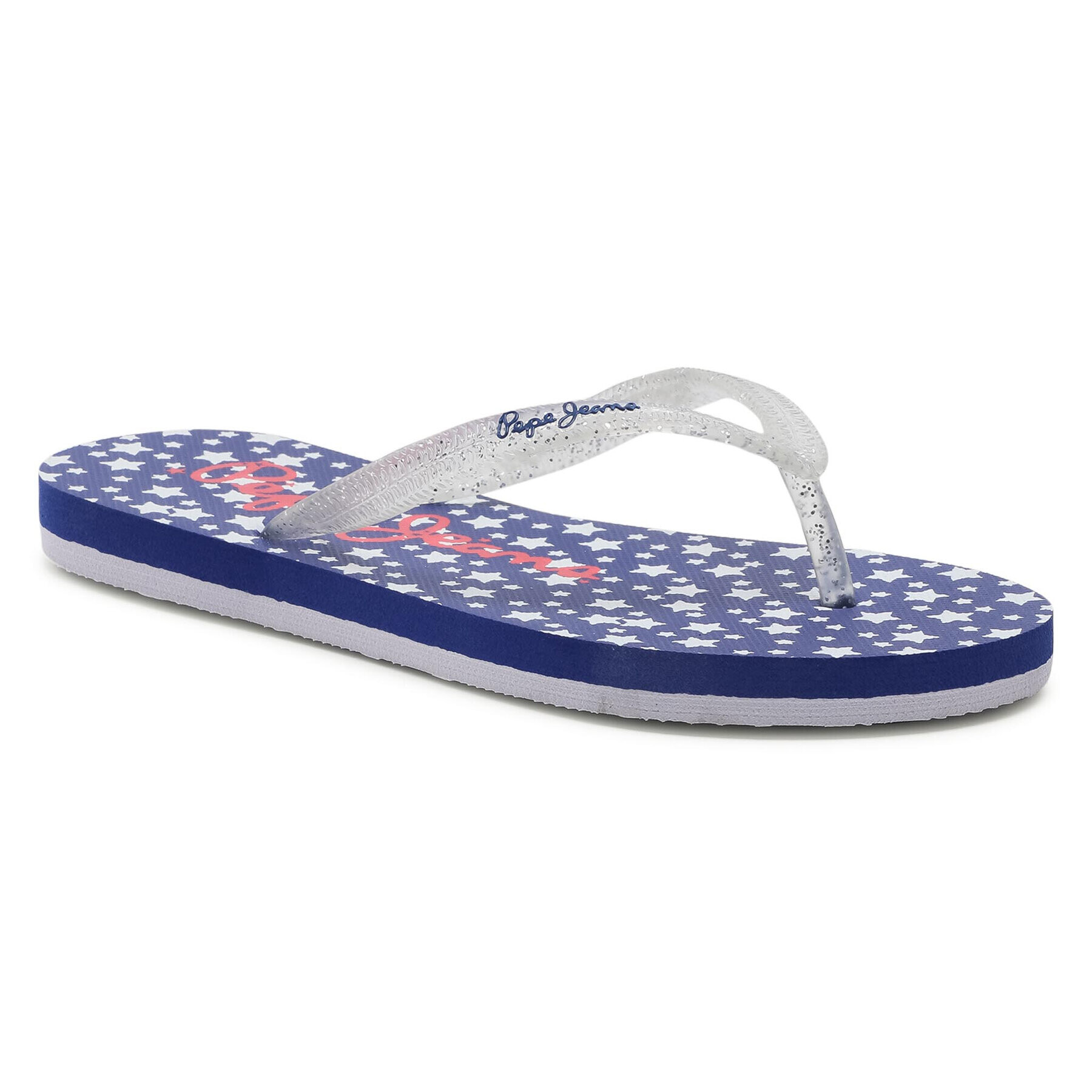 Pepe Jeans Flip flop Beach Stars PGS70038 Alb - Pled.ro