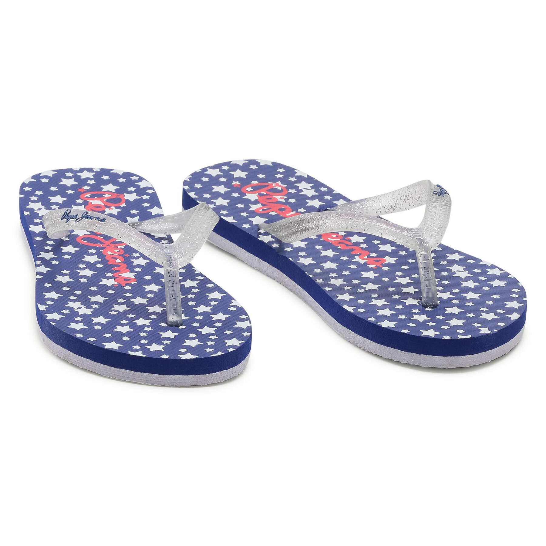 Pepe Jeans Flip flop Beach Stars PGS70038 Alb - Pled.ro