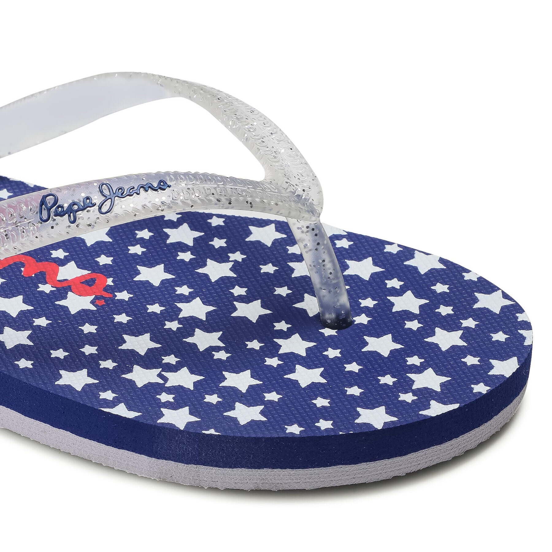 Pepe Jeans Flip flop Beach Stars PGS70038 Alb - Pled.ro